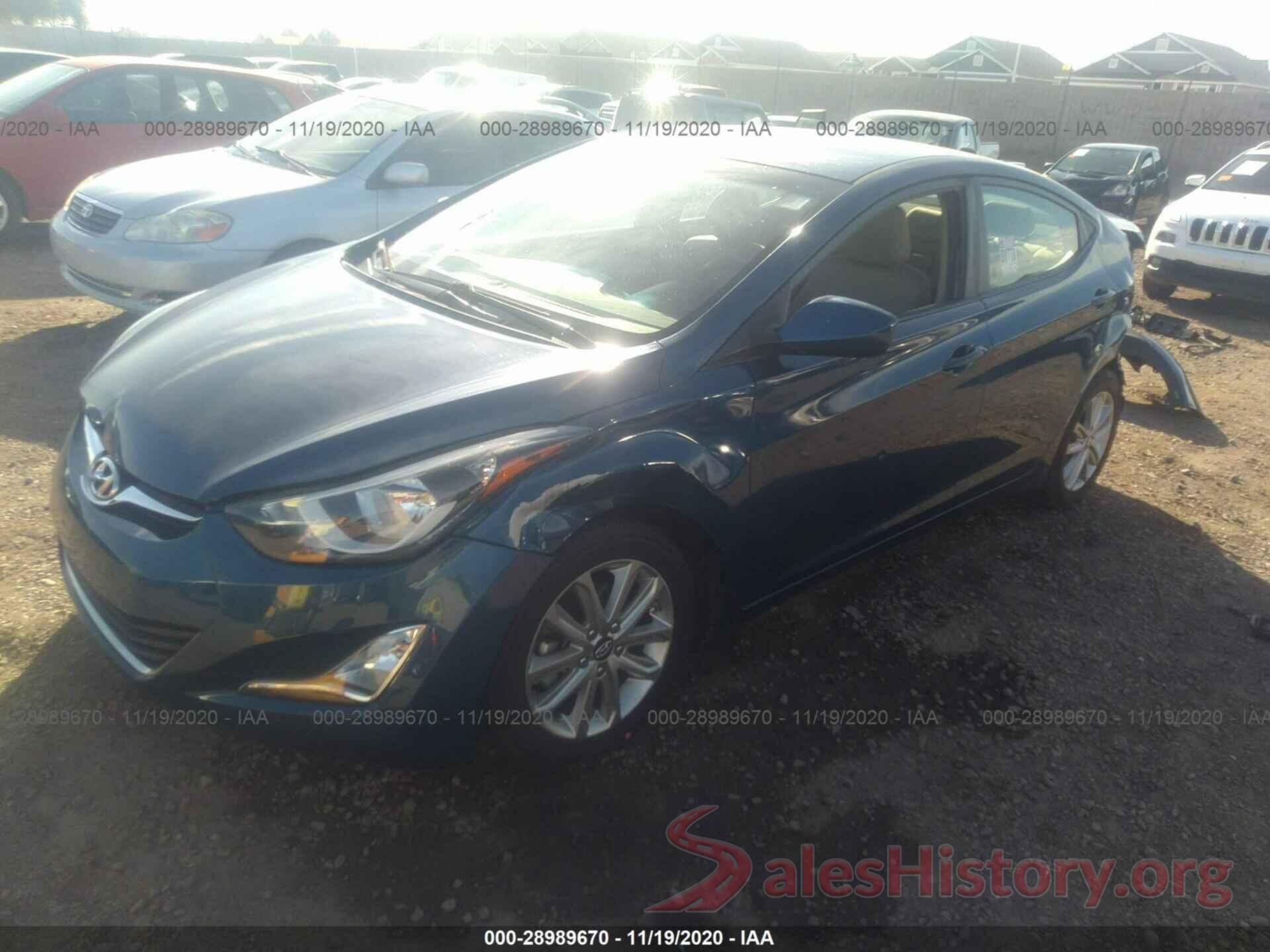 KMHDH4AE7GU584746 2016 HYUNDAI ELANTRA