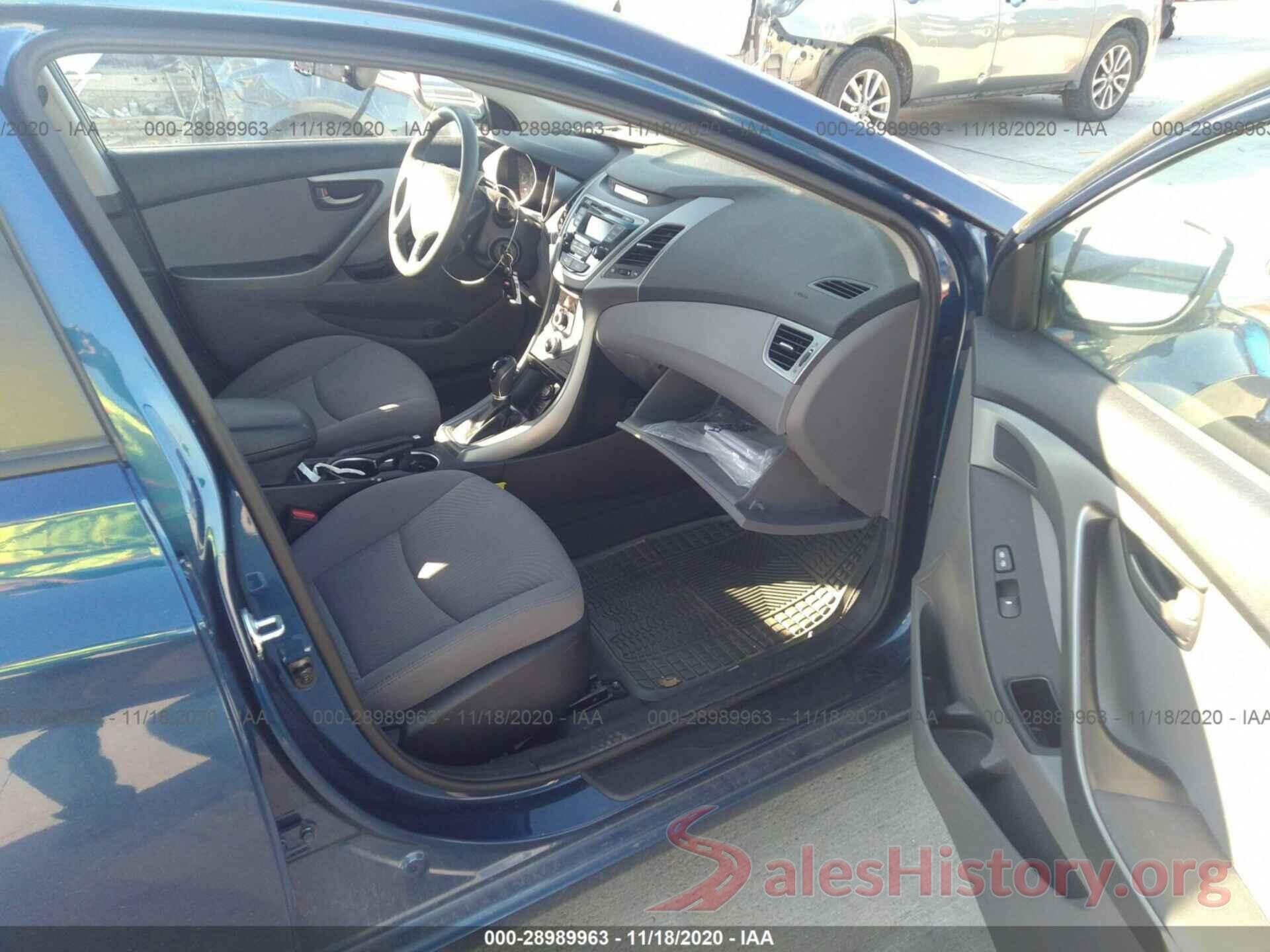 5NPDH4AE7GH682951 2016 HYUNDAI ELANTRA