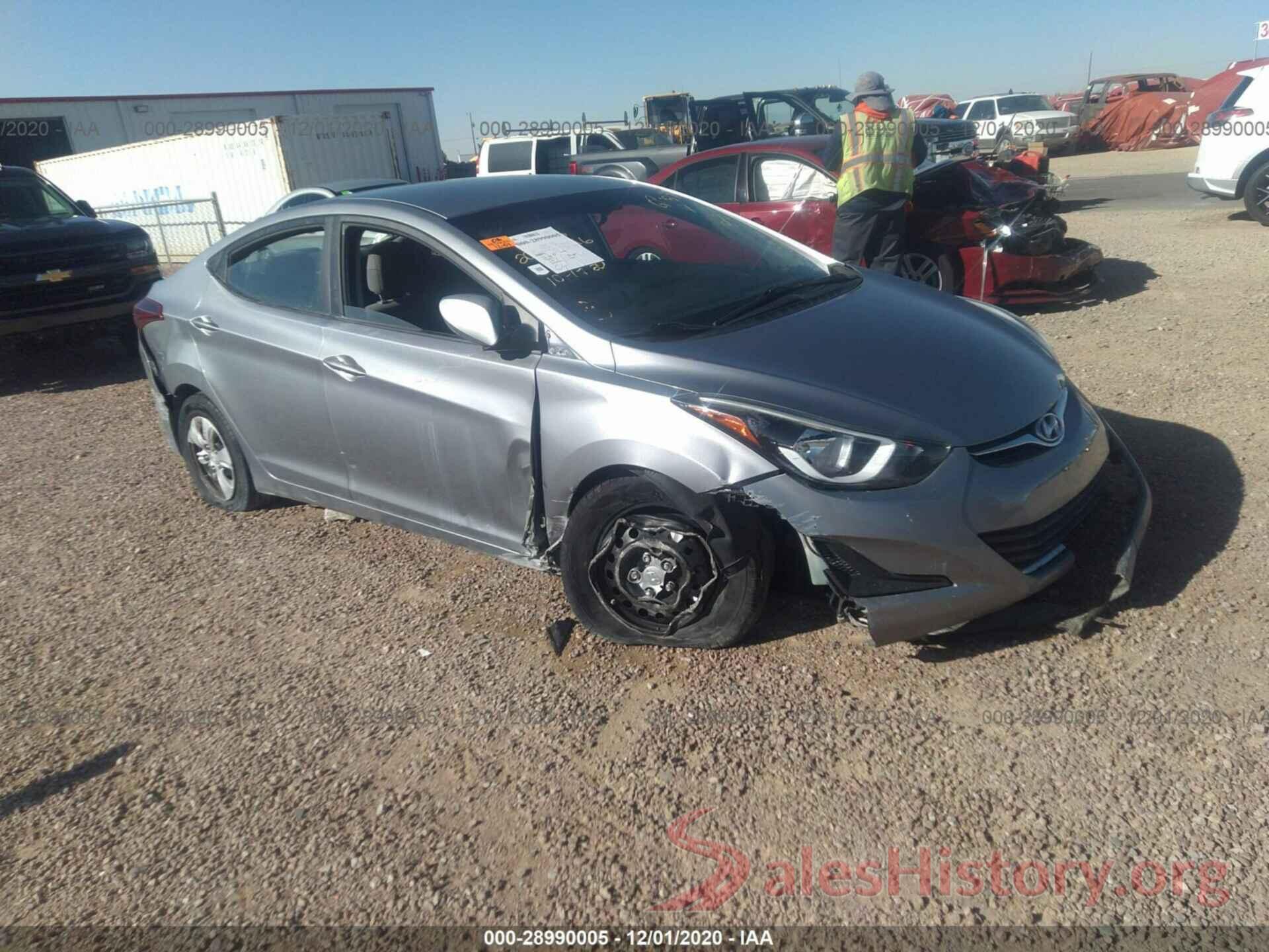 5NPDH4AE0GH755108 2016 HYUNDAI ELANTRA