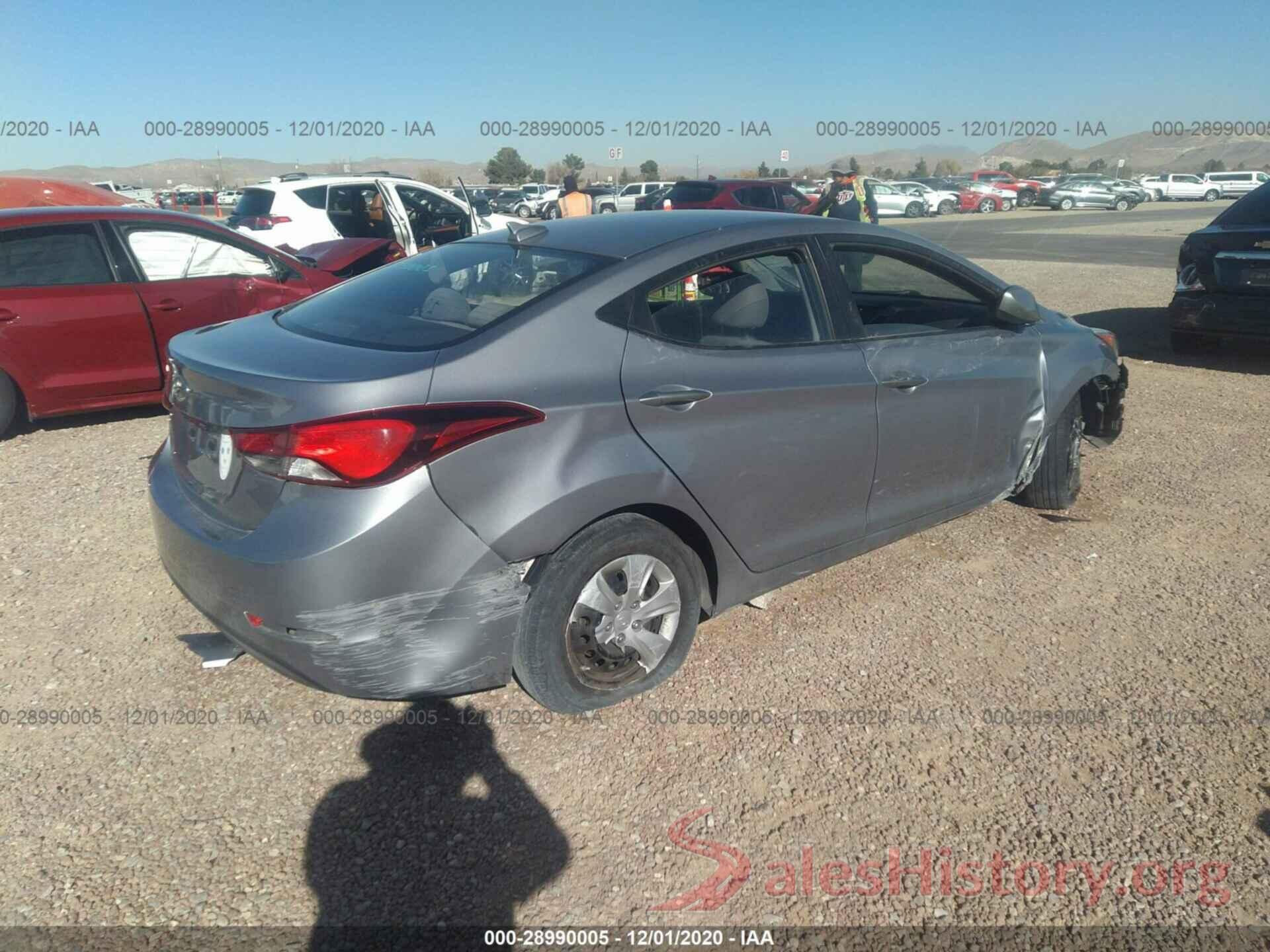 5NPDH4AE0GH755108 2016 HYUNDAI ELANTRA