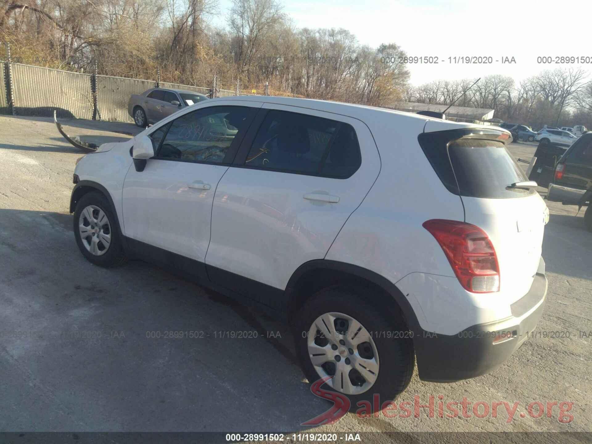 KL7CJKSB5GB757833 2016 CHEVROLET TRAX