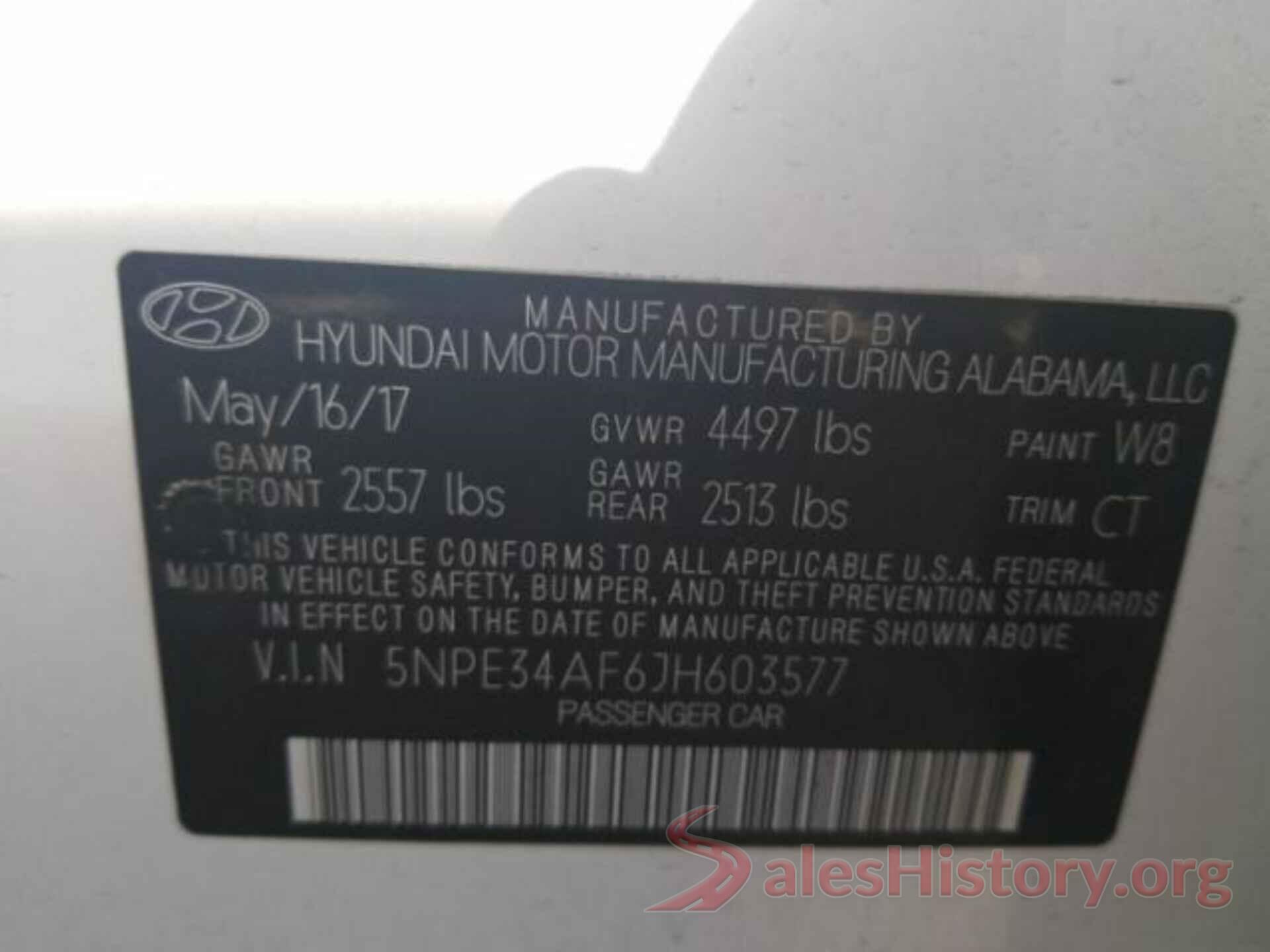 5NPE34AF6JH603577 2018 HYUNDAI SONATA