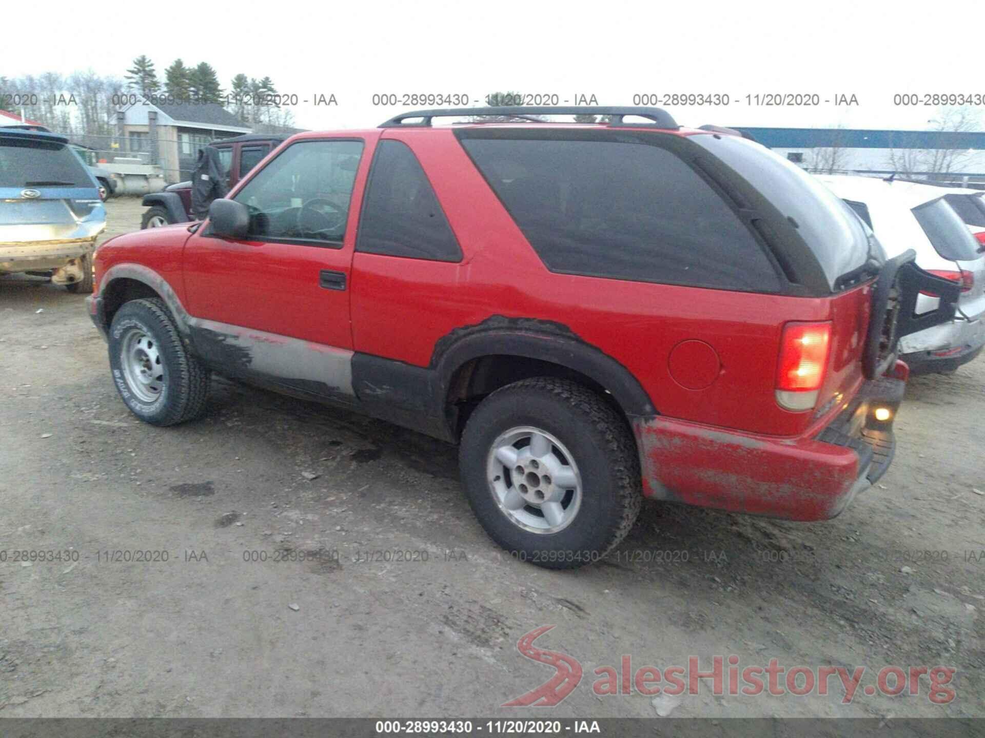 1GNCT18W21K118521 2001 CHEVROLET BLAZER