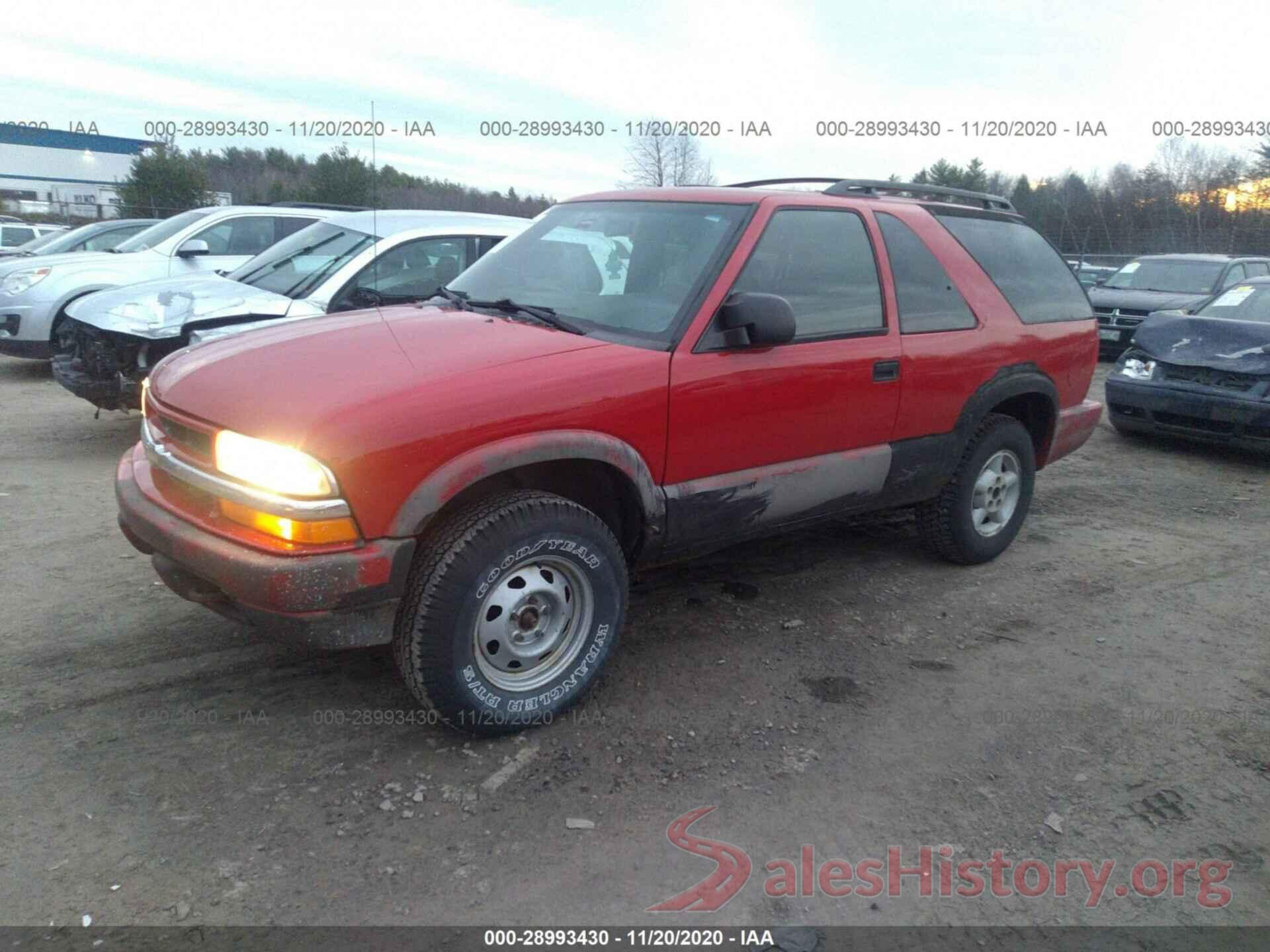 1GNCT18W21K118521 2001 CHEVROLET BLAZER