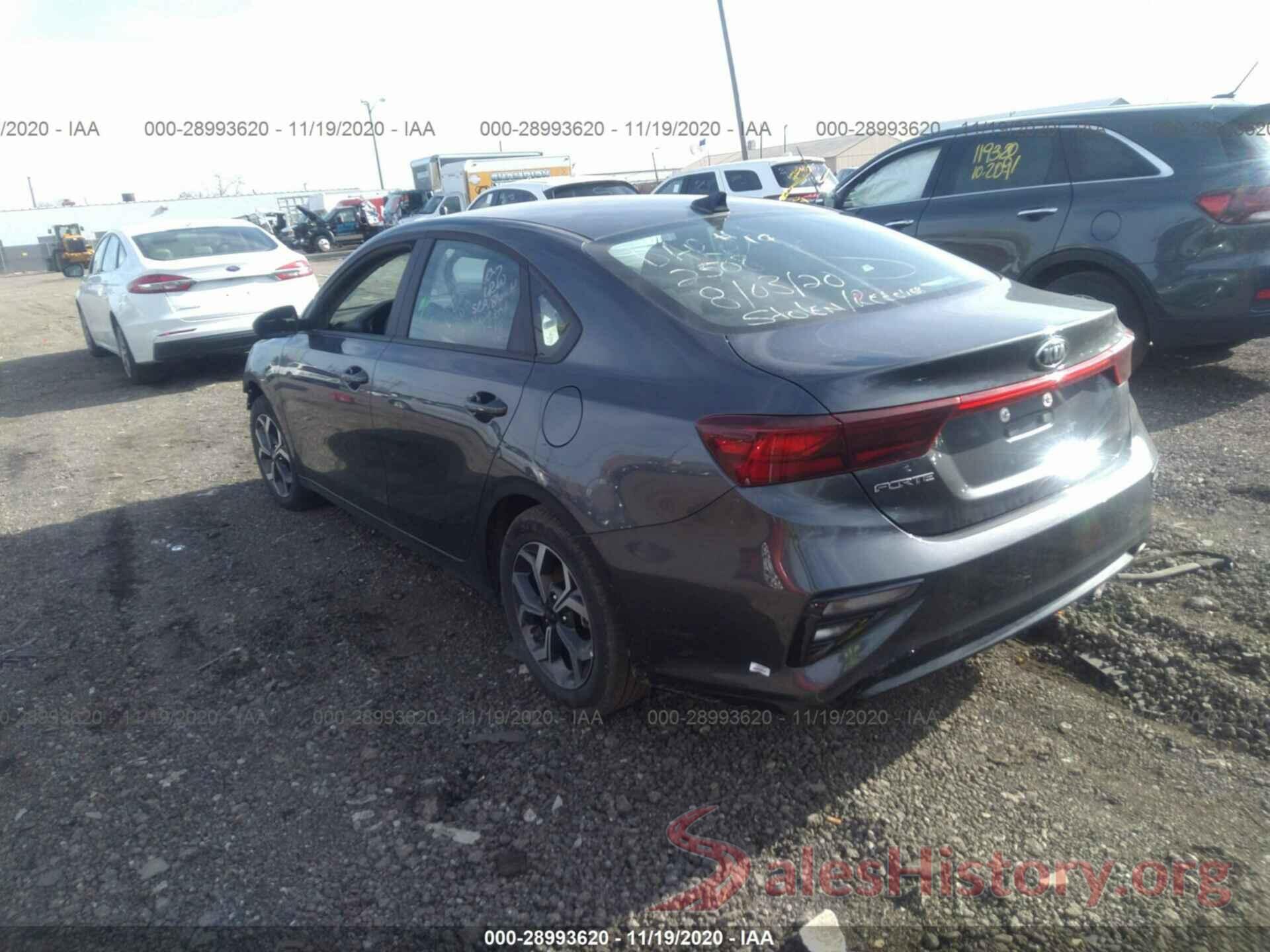 3KPF24AD8LE212508 2020 KIA FORTE