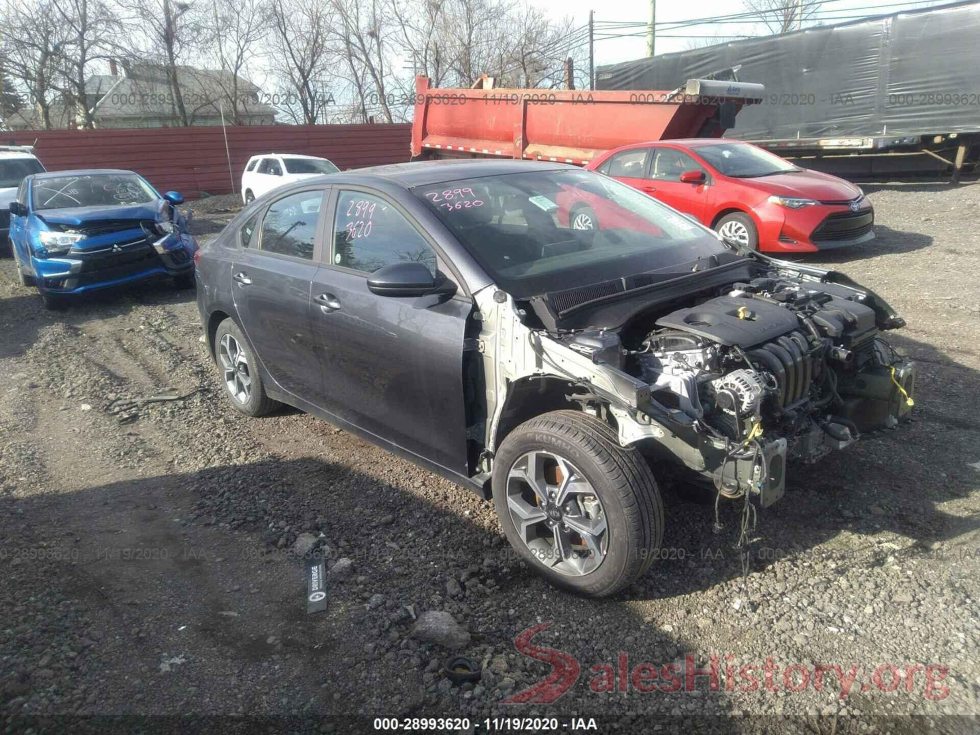 3KPF24AD8LE212508 2020 KIA FORTE