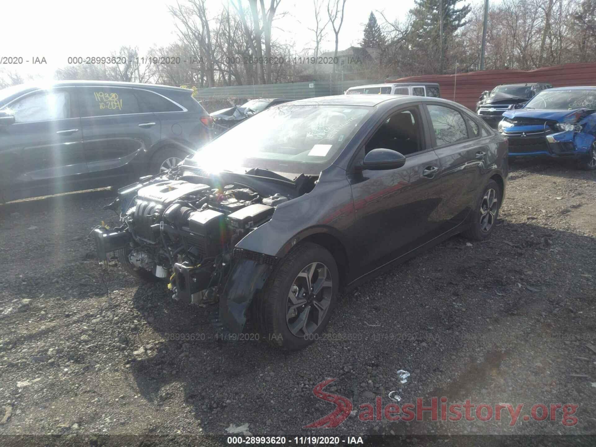 3KPF24AD8LE212508 2020 KIA FORTE