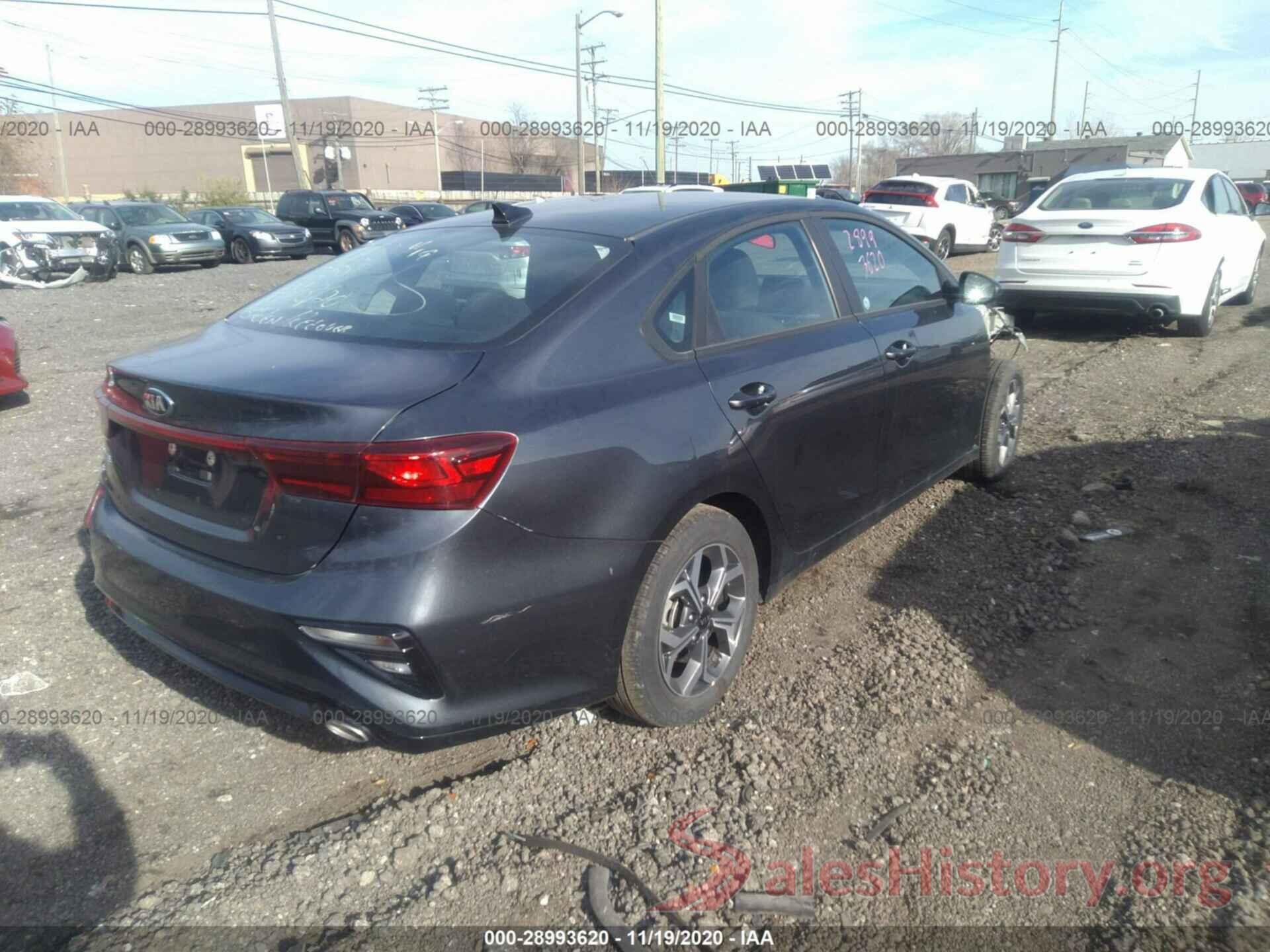 3KPF24AD8LE212508 2020 KIA FORTE