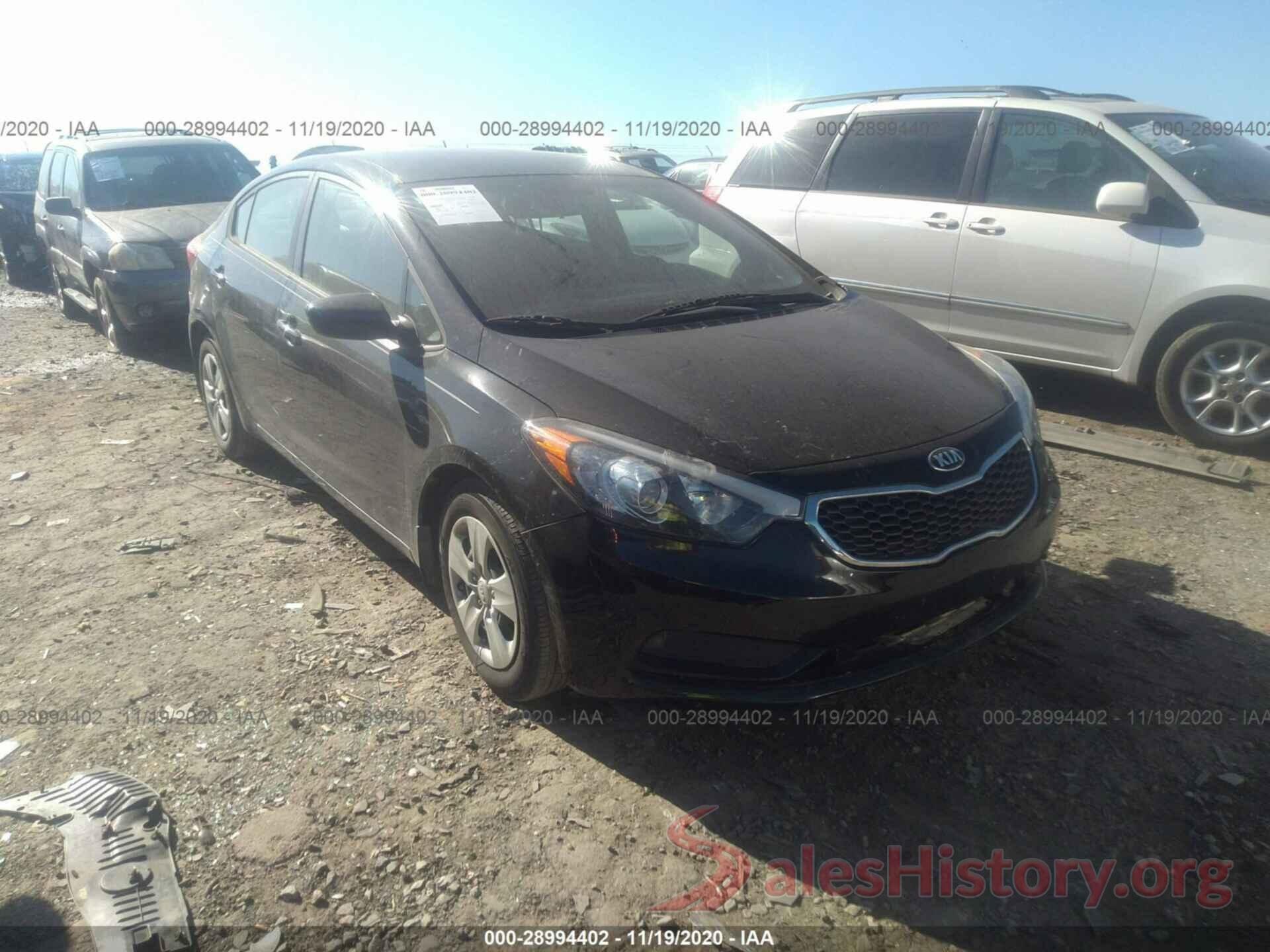 KNAFK4A63G5603467 2016 KIA FORTE