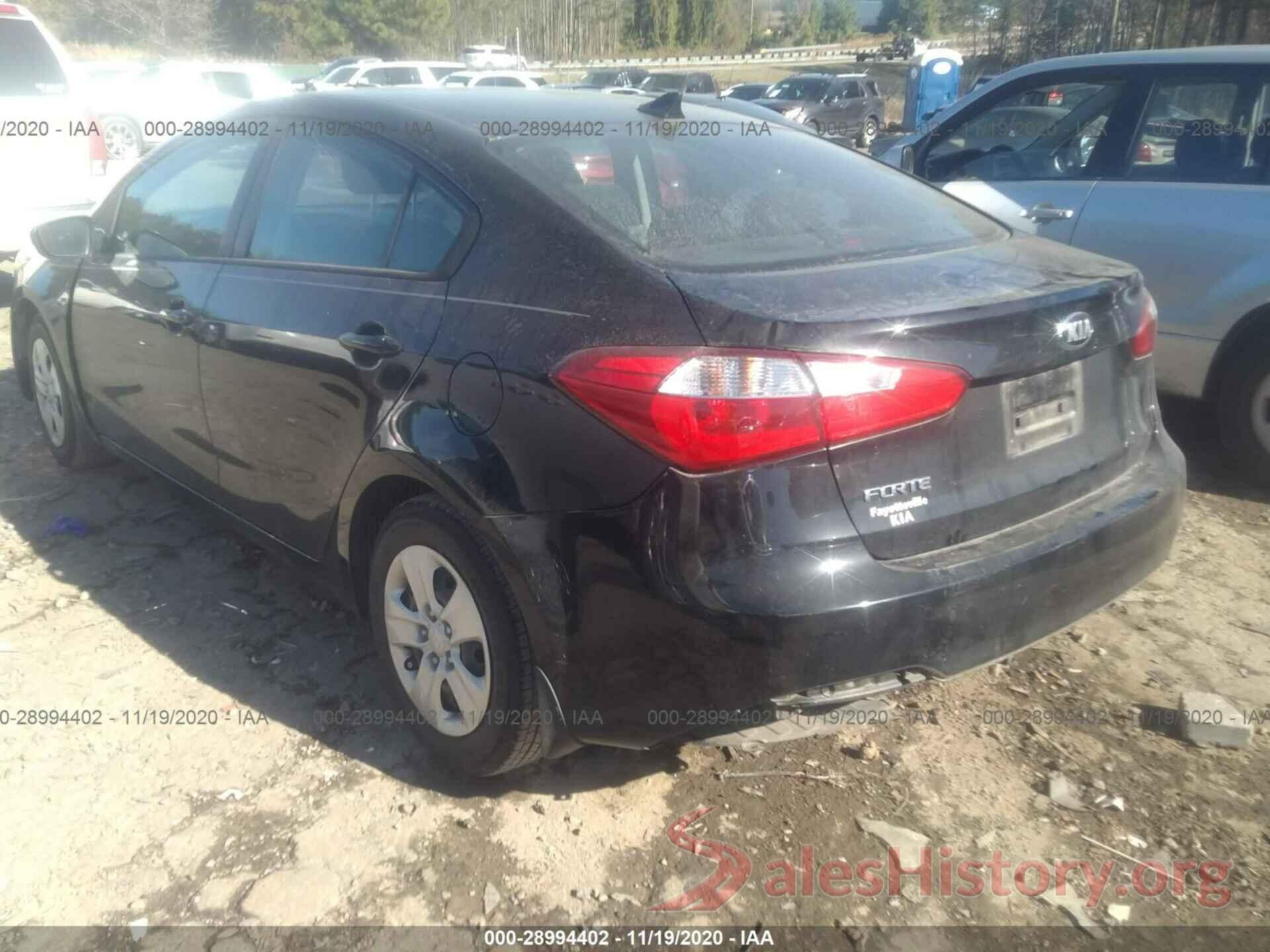 KNAFK4A63G5603467 2016 KIA FORTE