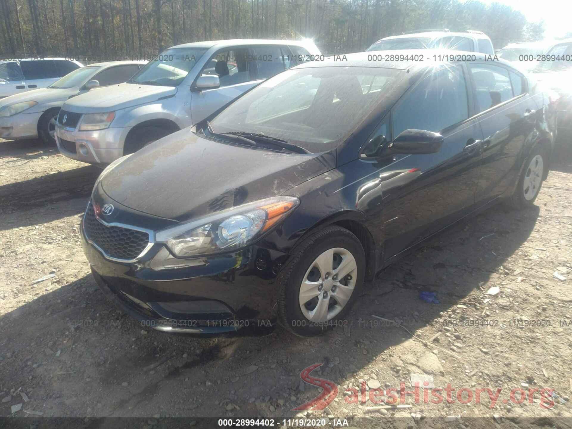 KNAFK4A63G5603467 2016 KIA FORTE