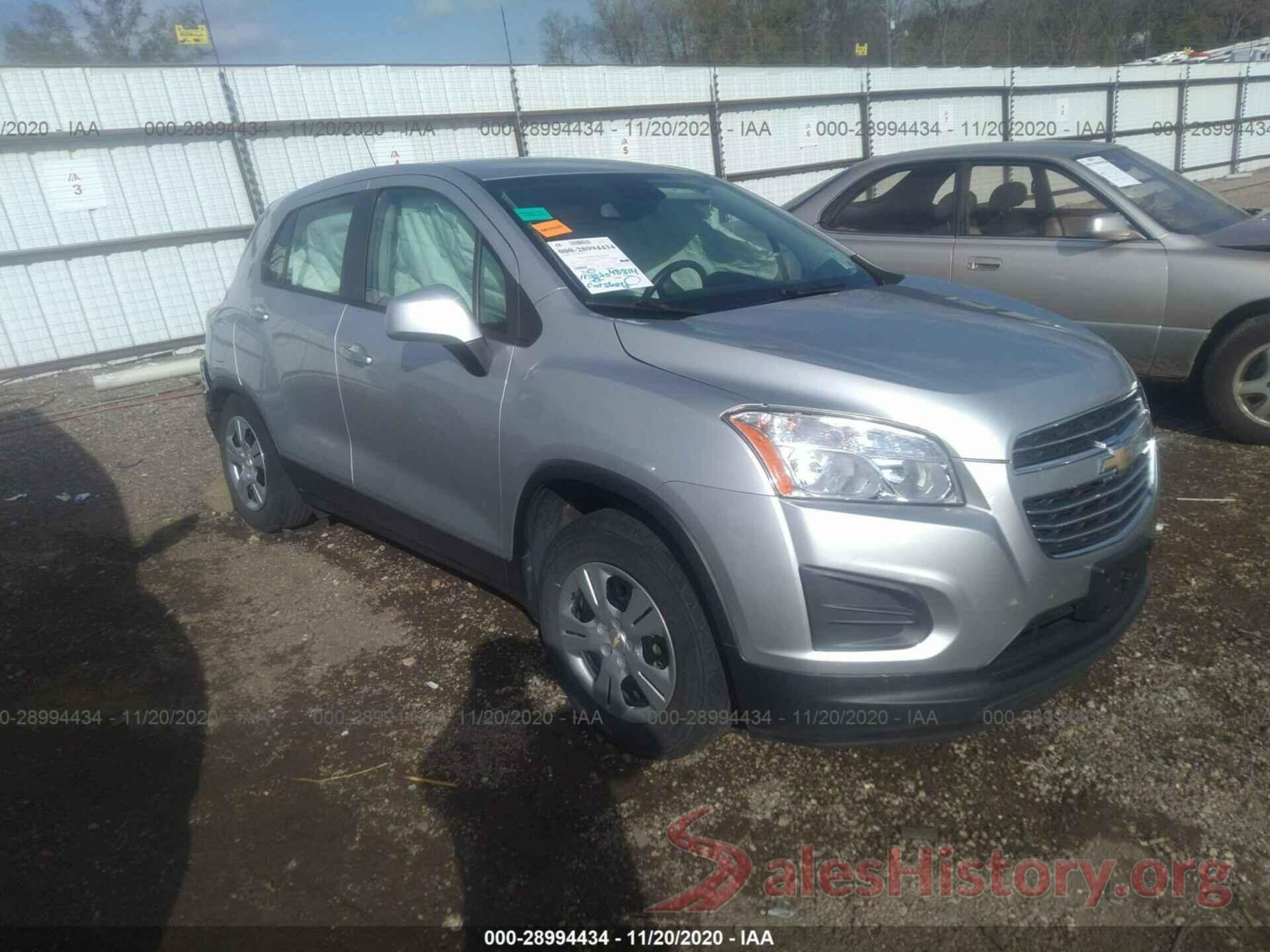 KL7CJKSB7GB657619 2016 CHEVROLET TRAX