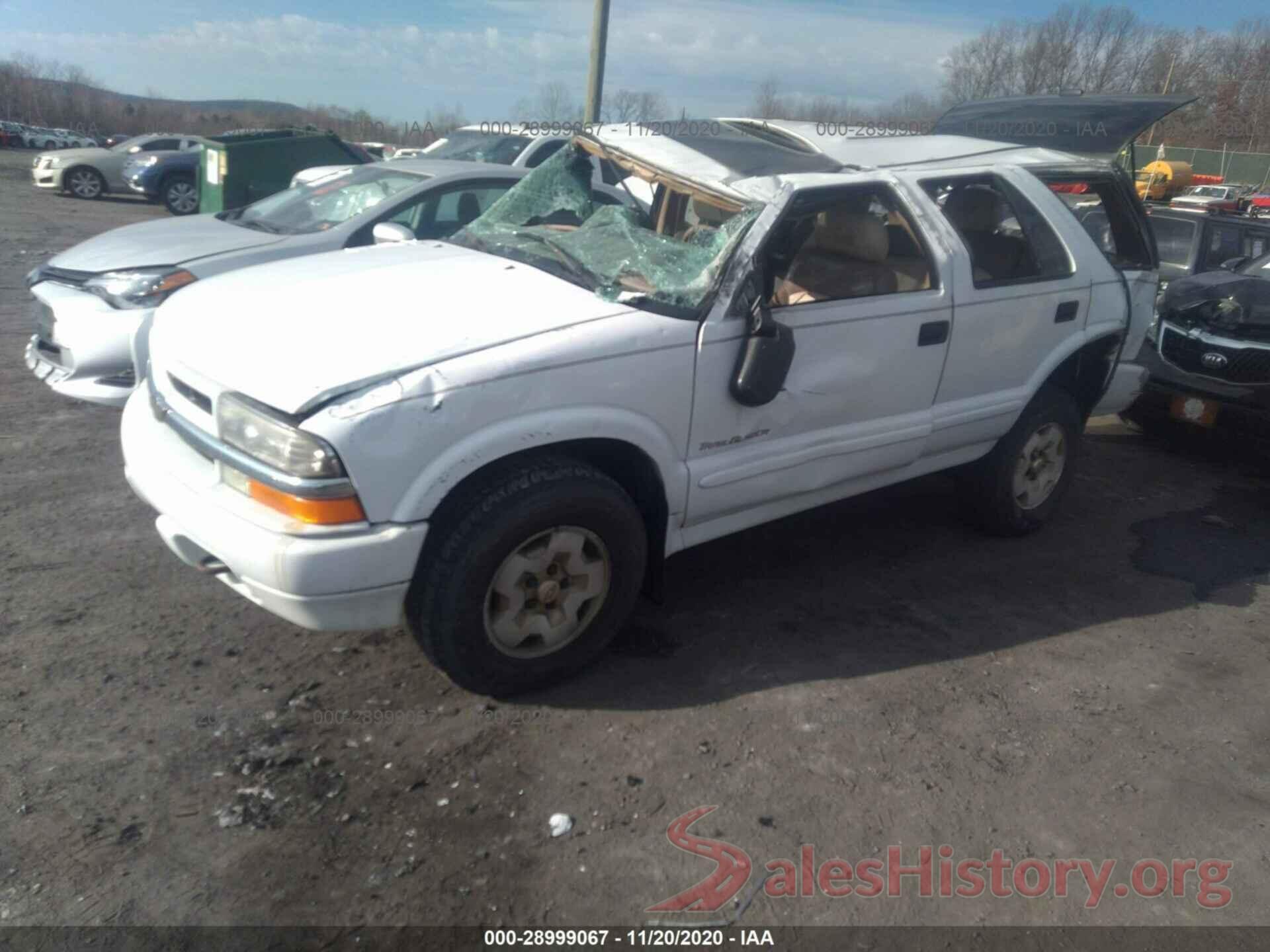 1GNDT13W212103898 2001 CHEVROLET BLAZER