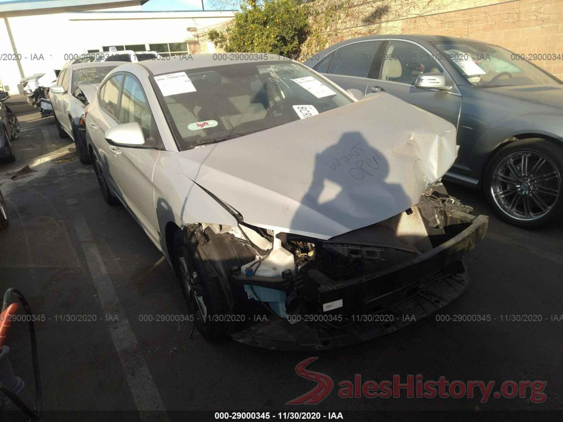 5NPD84LF0JH324443 2018 HYUNDAI ELANTRA