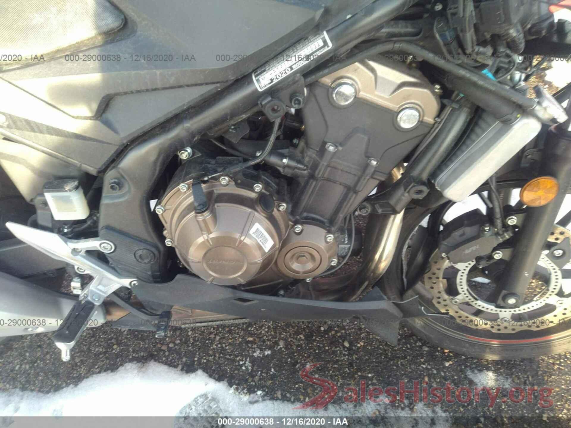 MLHPC6254L5100222 2020 HONDA CBR500