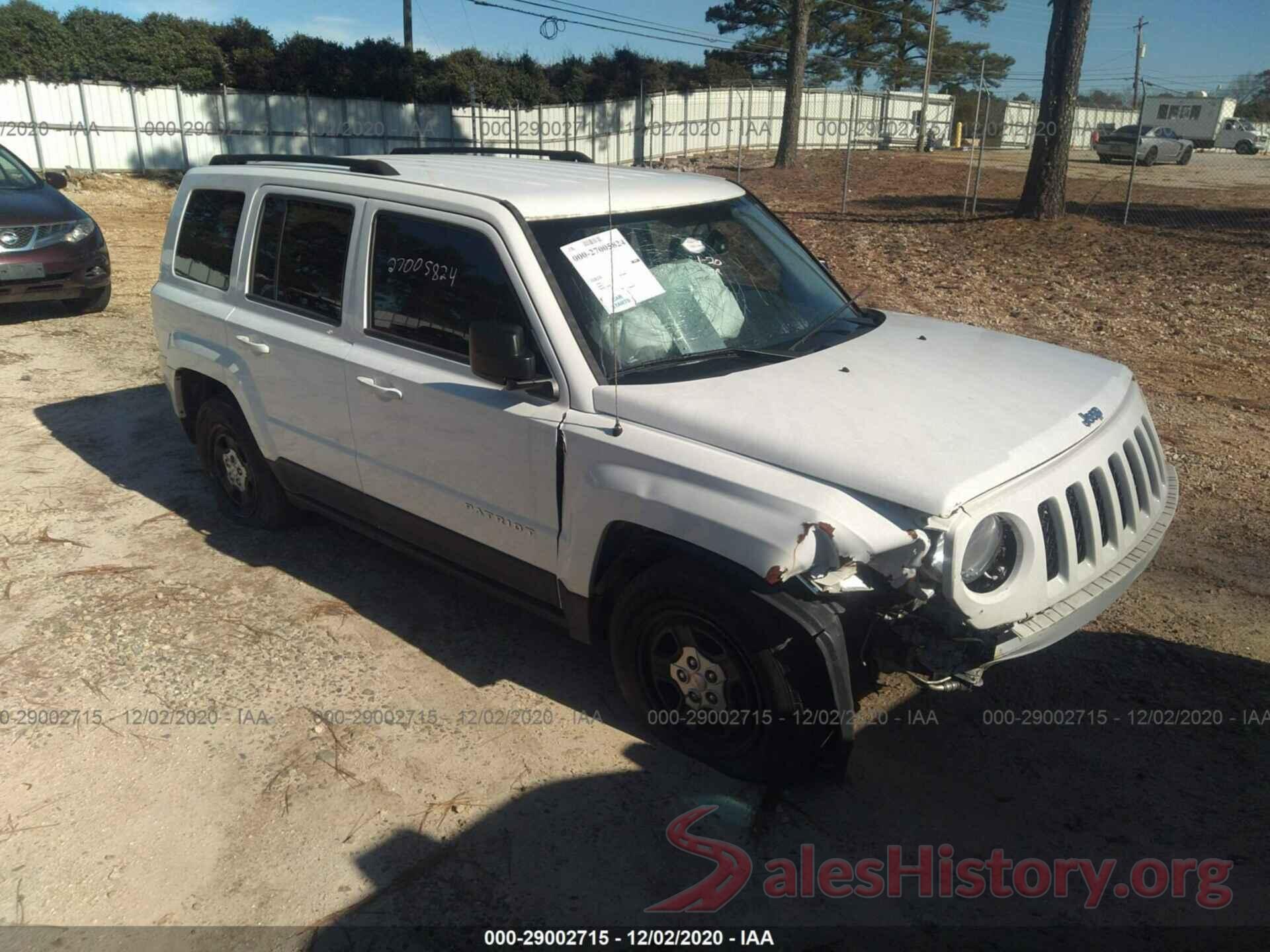 1C4NJPBA9GD641040 2016 JEEP PATRIOT