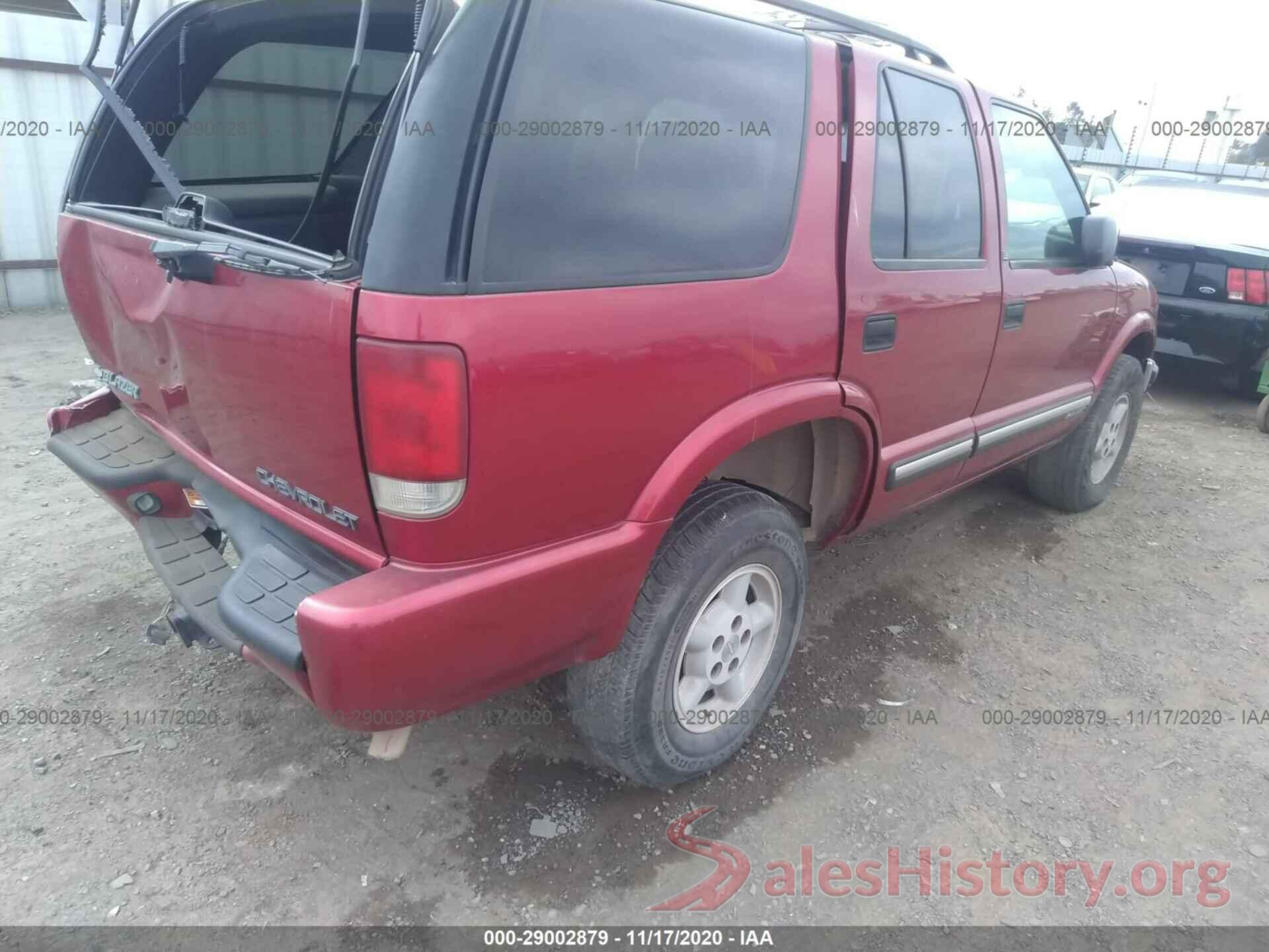 1GNDT13W4Y2147962 2000 CHEVROLET BLAZER