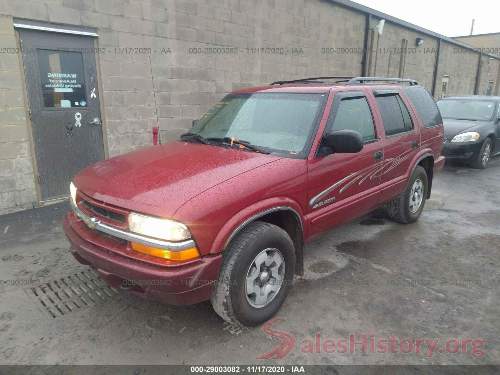 1GNDT13W62K113626 2002 CHEVROLET BLAZER