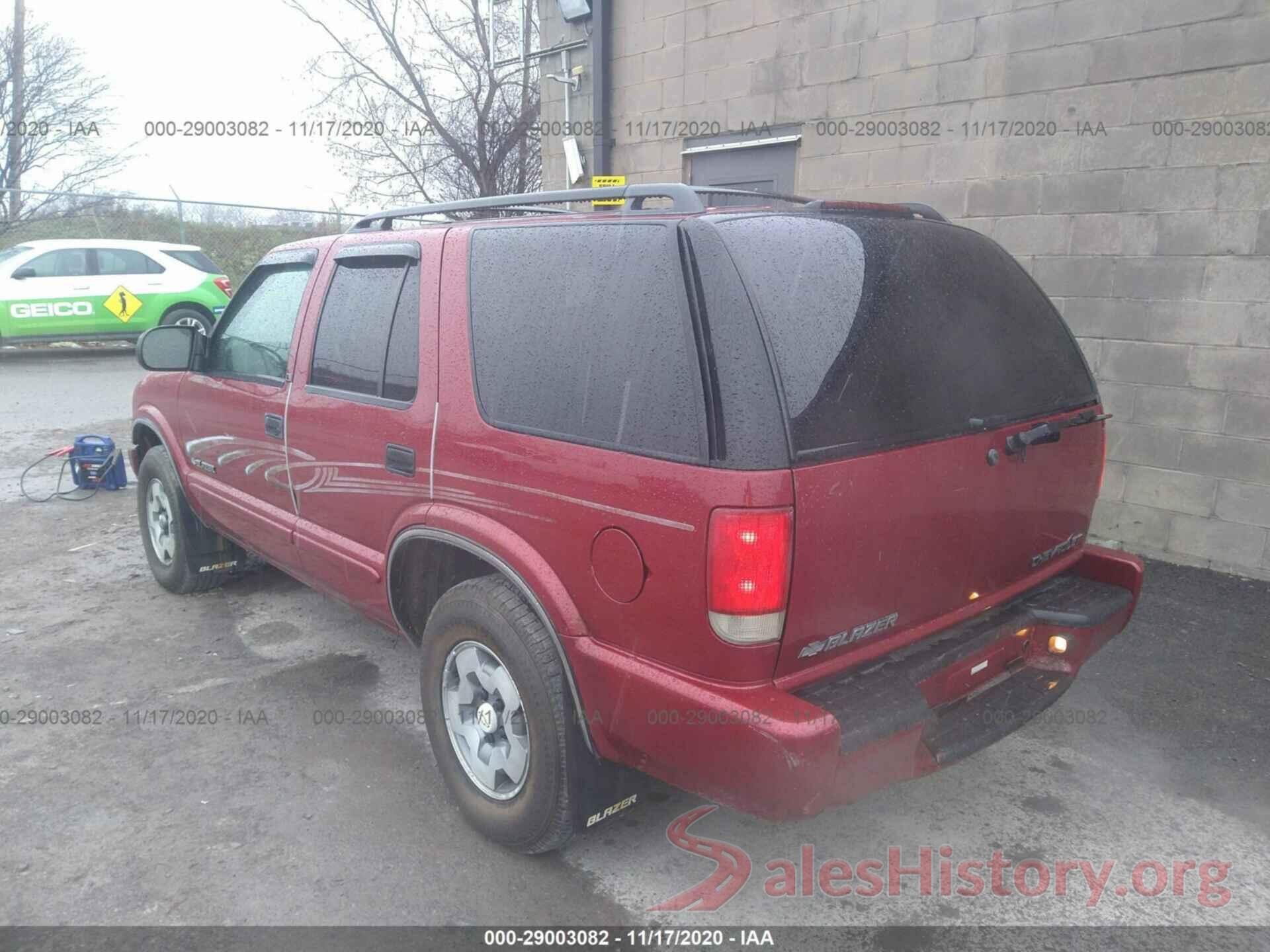 1GNDT13W62K113626 2002 CHEVROLET BLAZER