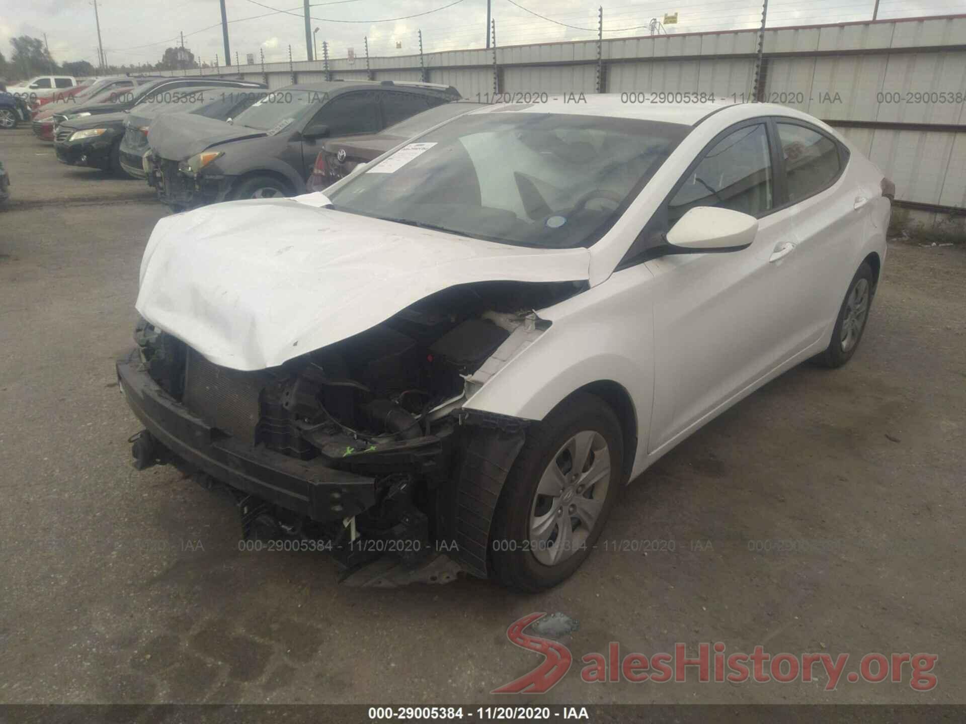 5NPDH4AE0GH753309 2016 HYUNDAI ELANTRA