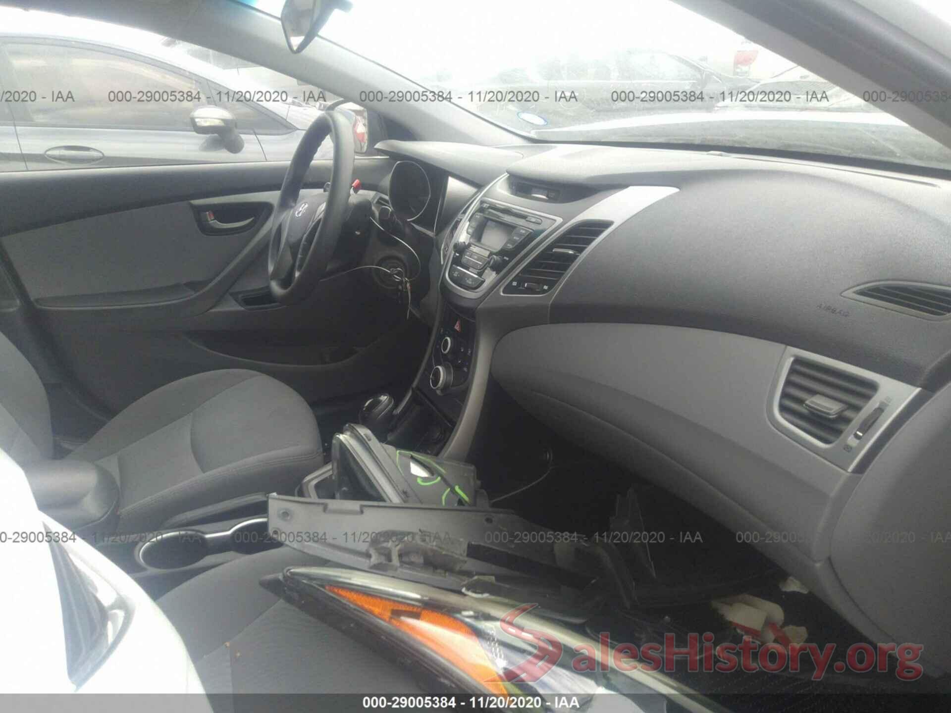 5NPDH4AE0GH753309 2016 HYUNDAI ELANTRA