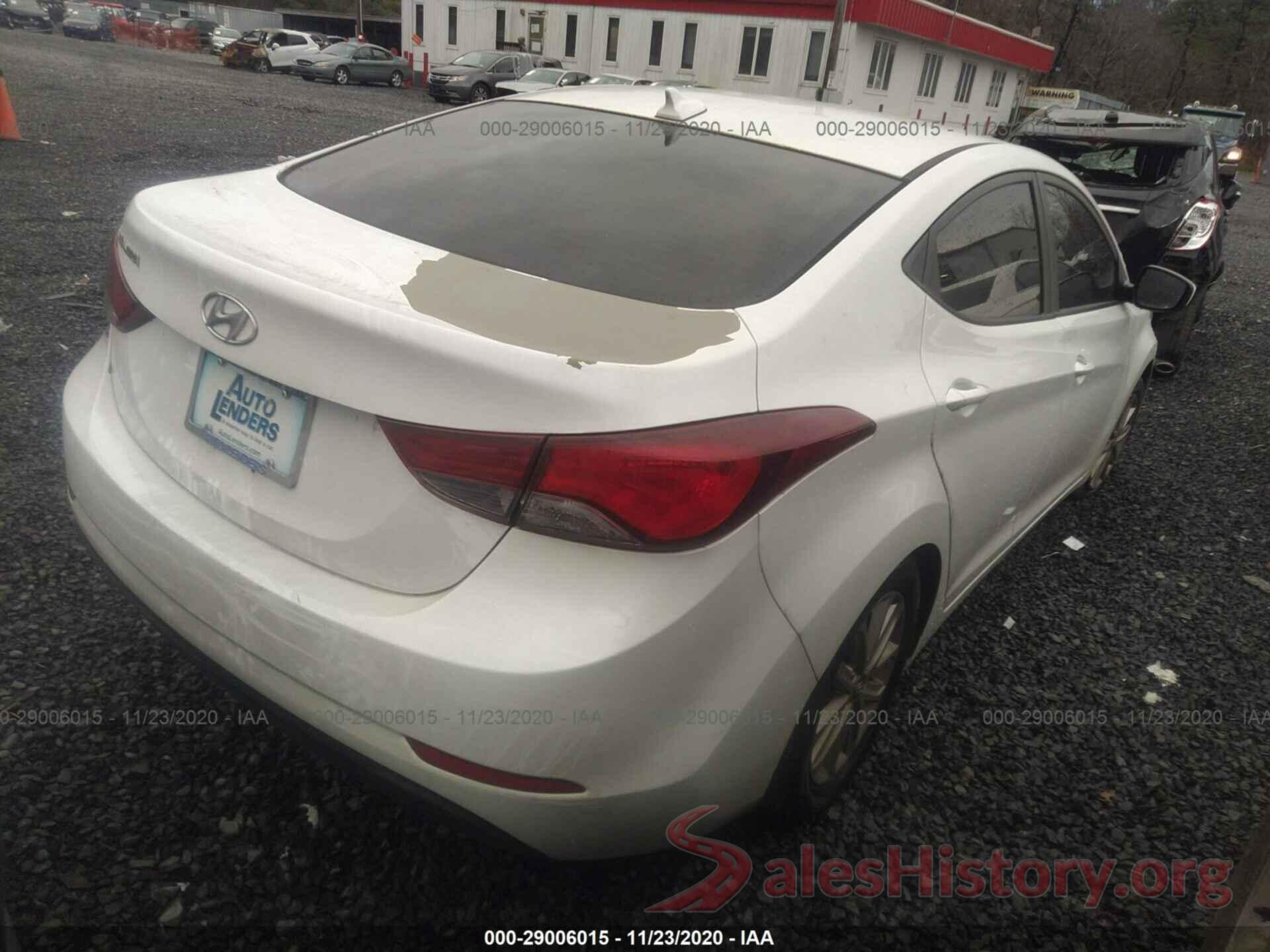 5NPDH4AE2GH775652 2016 HYUNDAI ELANTRA