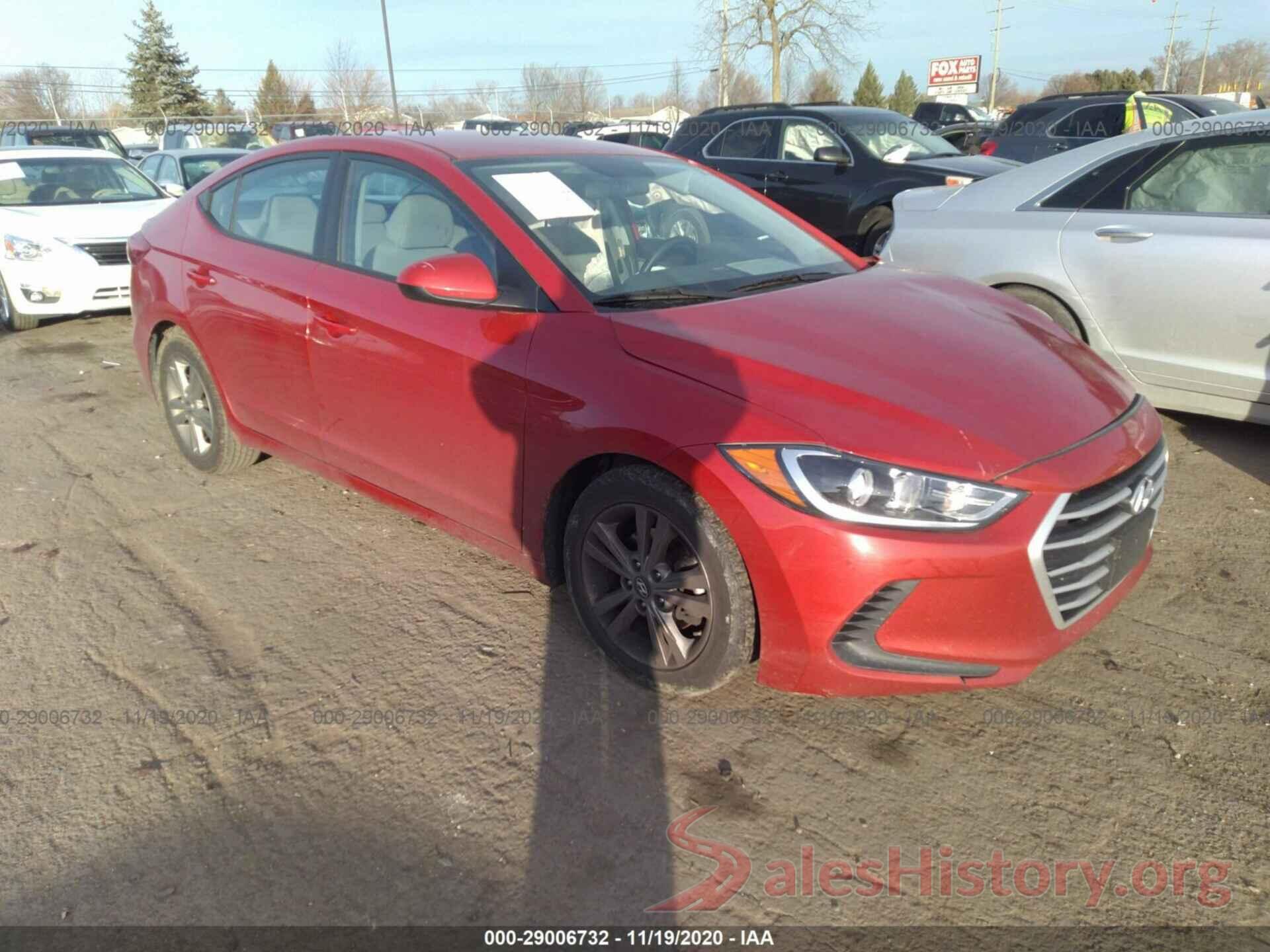 5NPD84LF4JH337258 2018 HYUNDAI ELANTRA