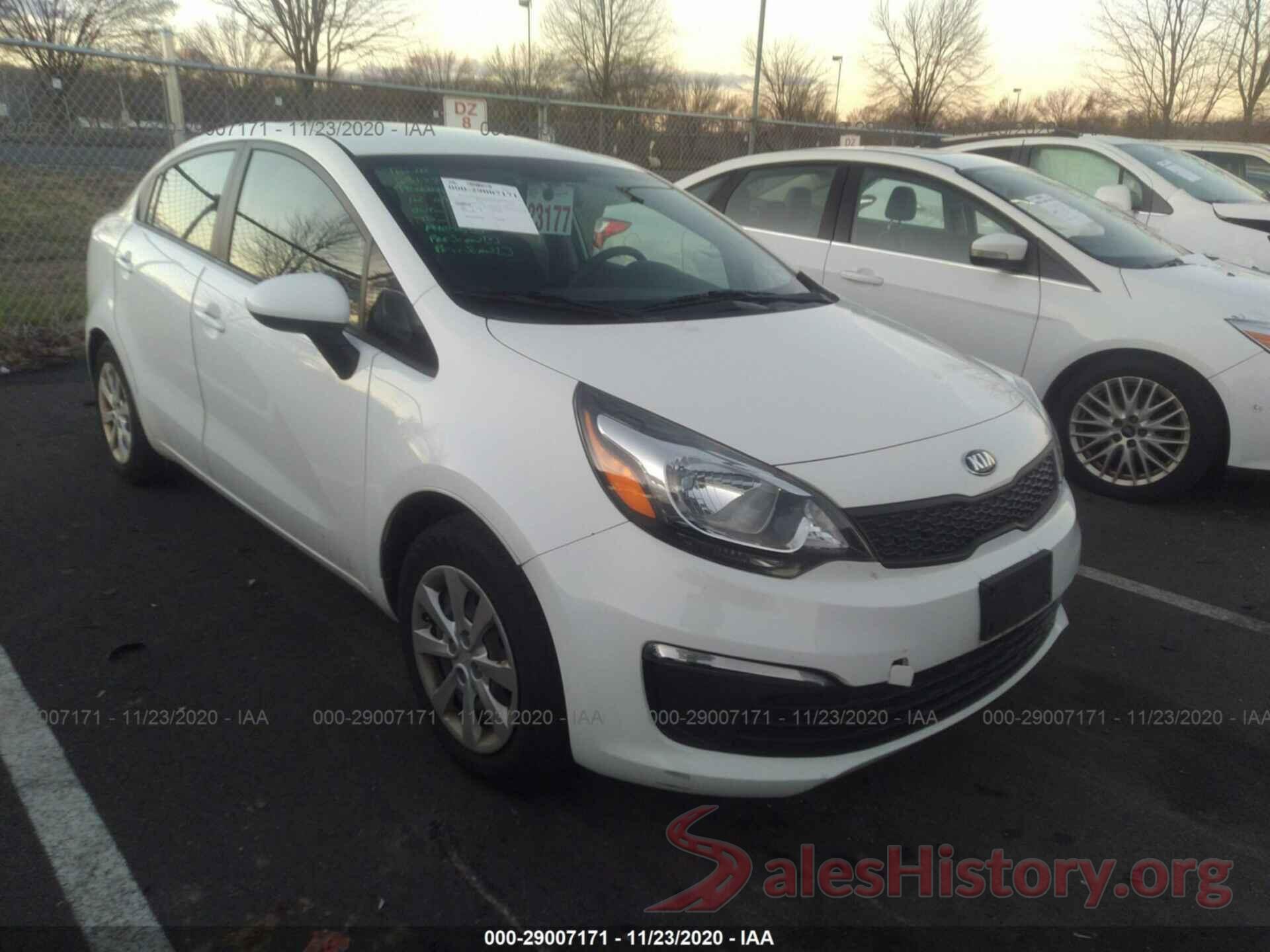 KNADM4A35G6578623 2016 KIA RIO