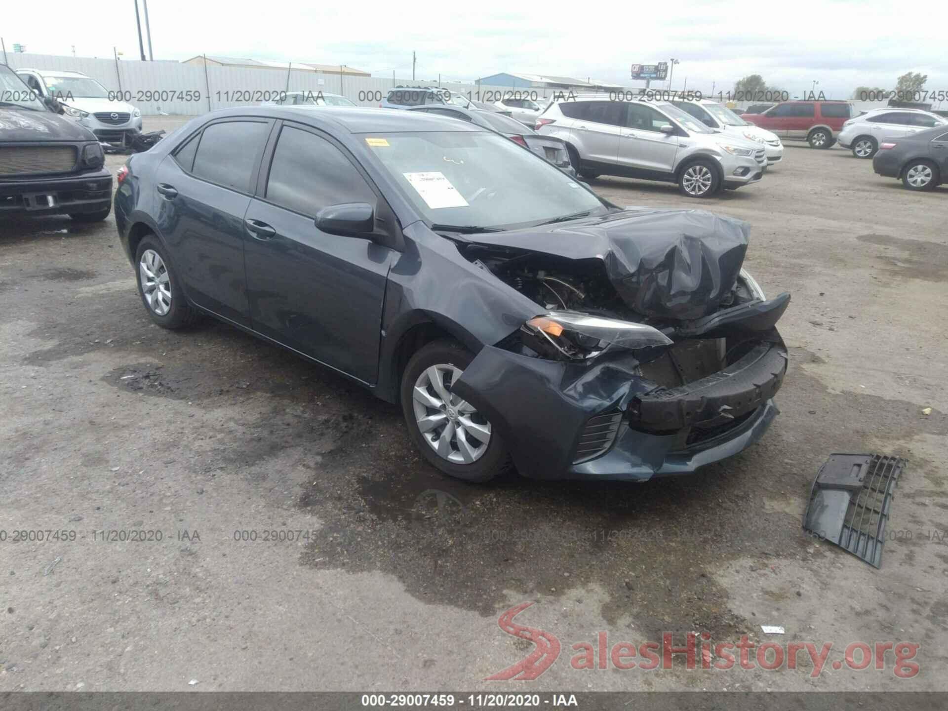 5YFBURHE1GP367166 2016 TOYOTA COROLLA