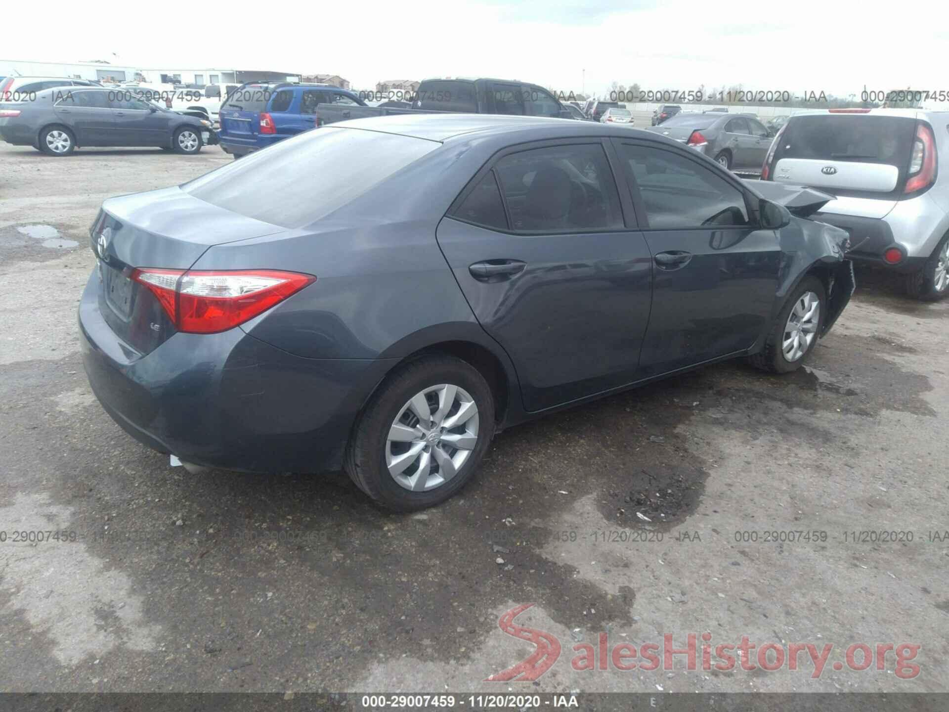 5YFBURHE1GP367166 2016 TOYOTA COROLLA