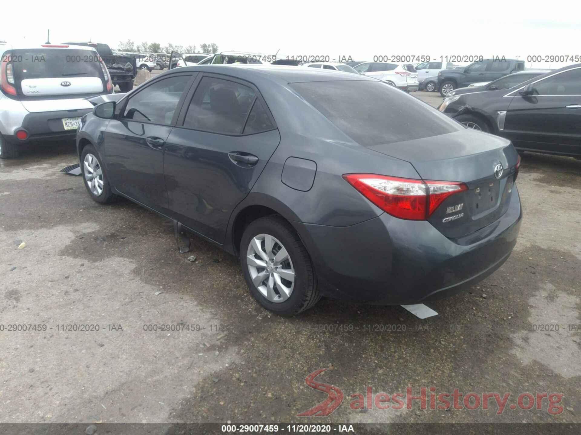 5YFBURHE1GP367166 2016 TOYOTA COROLLA