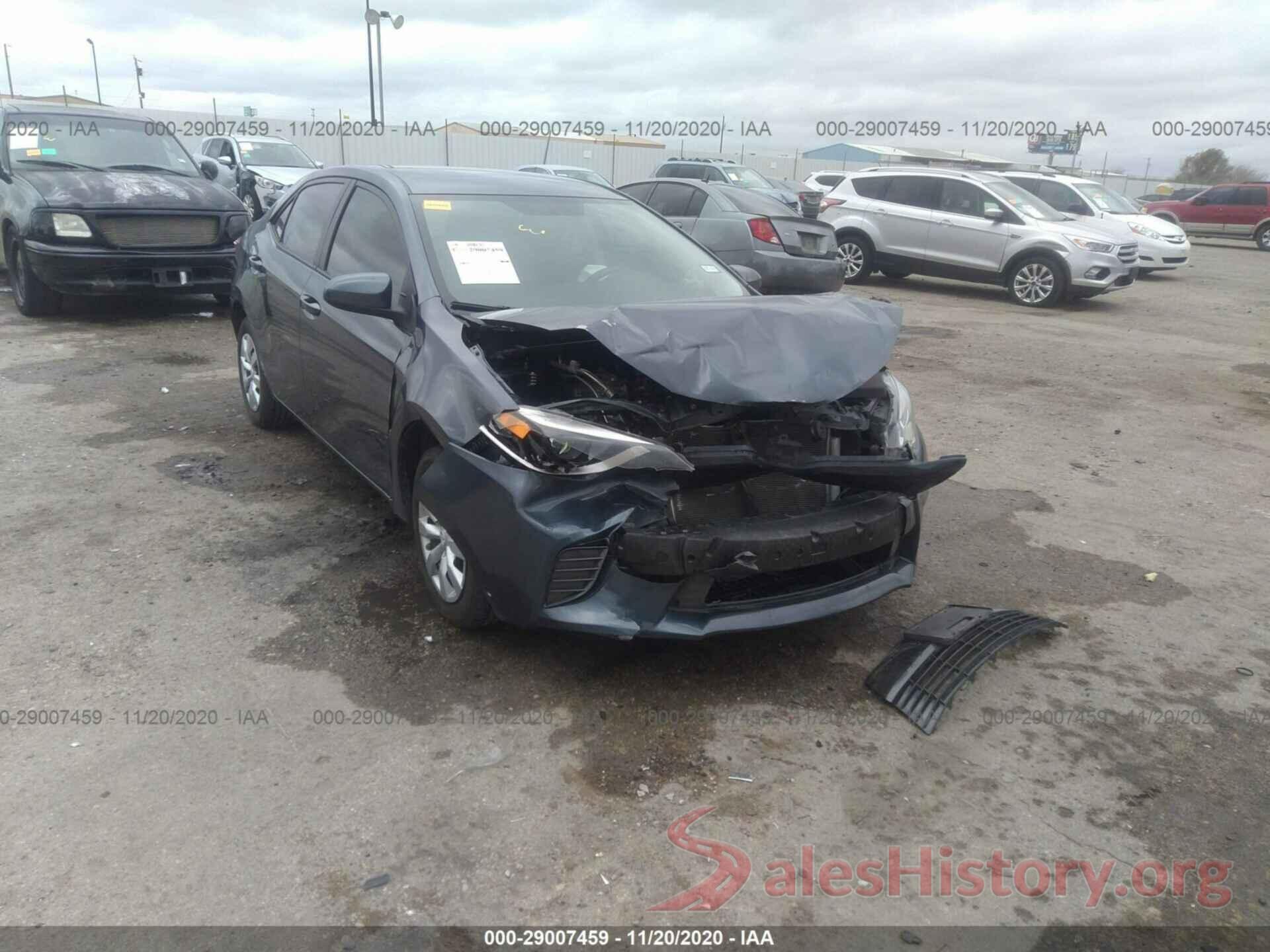 5YFBURHE1GP367166 2016 TOYOTA COROLLA