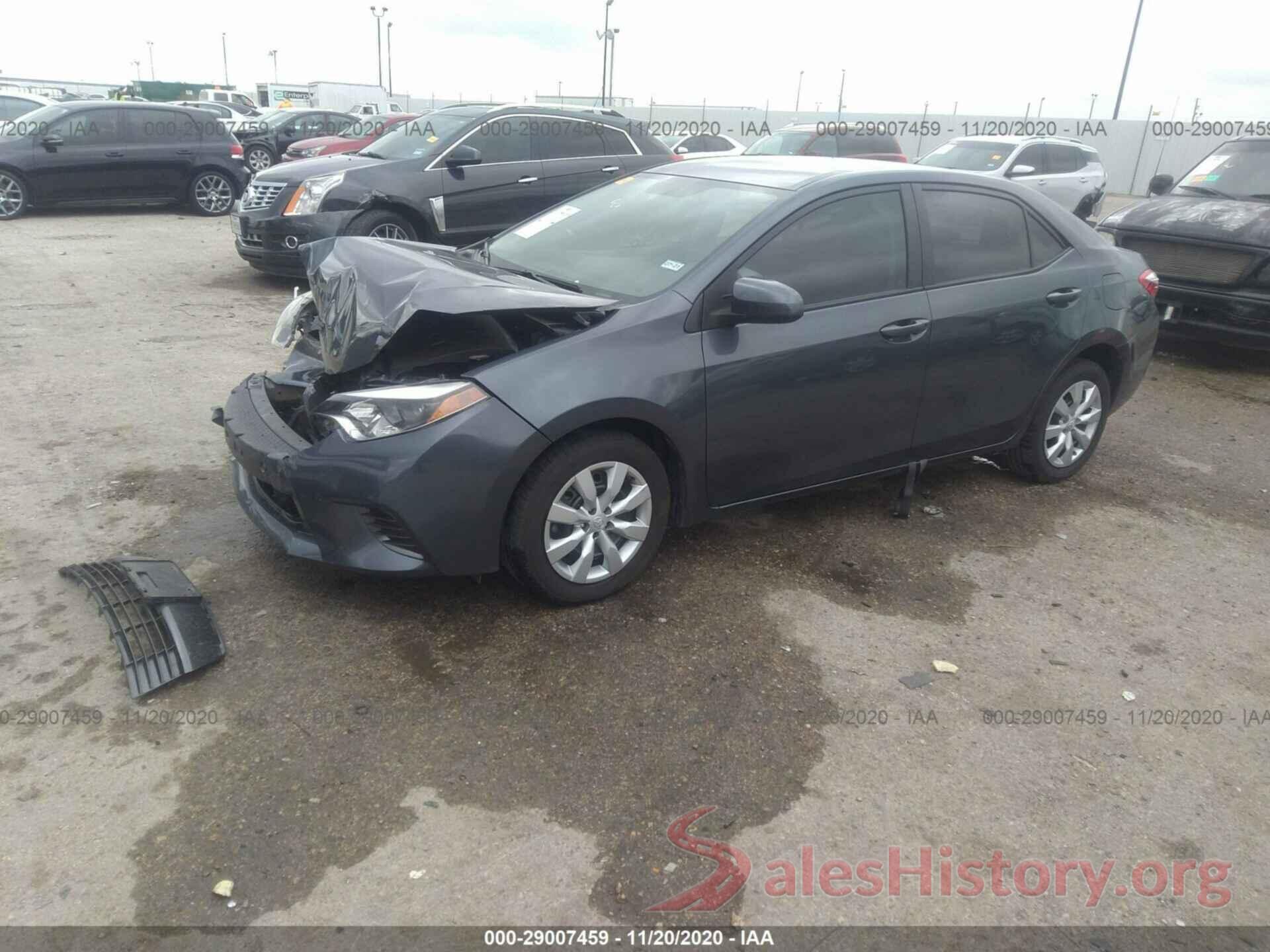 5YFBURHE1GP367166 2016 TOYOTA COROLLA