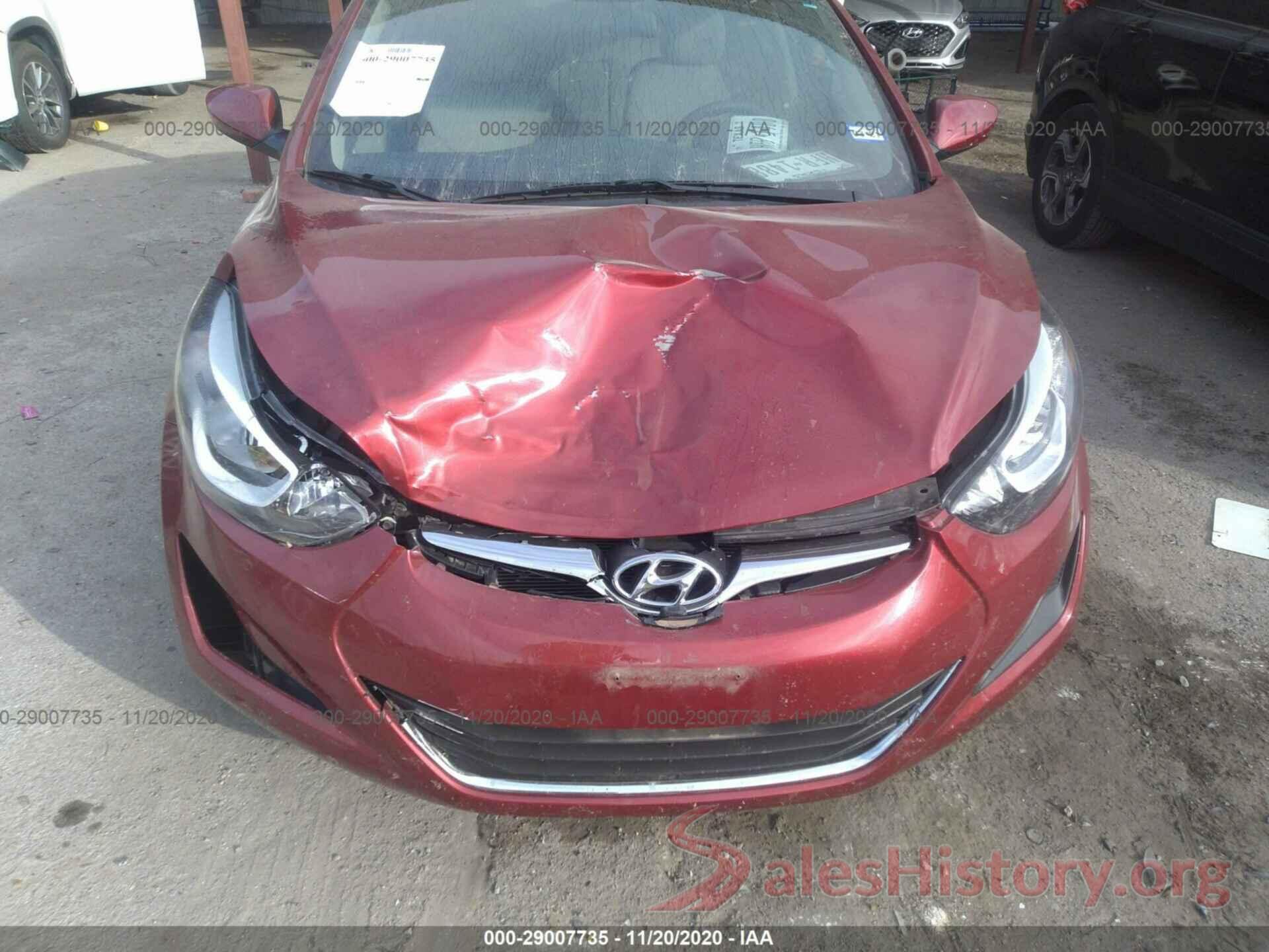 5NPDH4AE2GH788790 2016 HYUNDAI ELANTRA