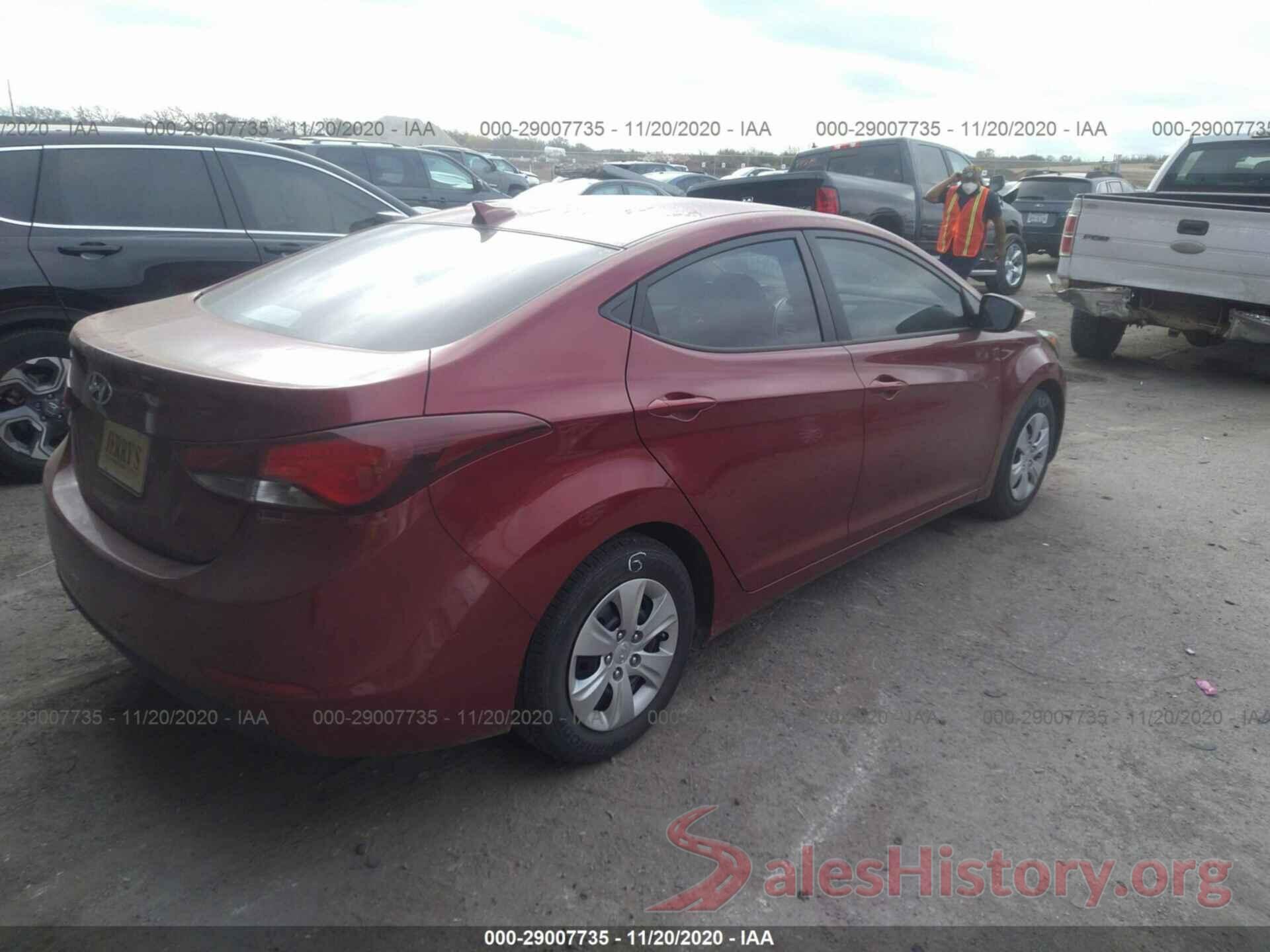 5NPDH4AE2GH788790 2016 HYUNDAI ELANTRA