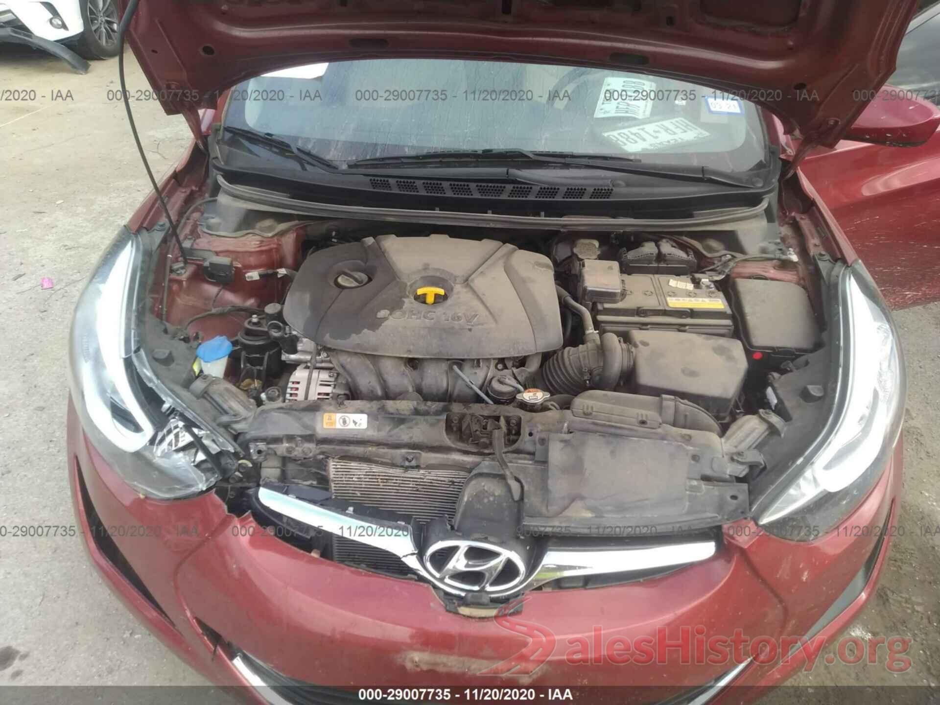 5NPDH4AE2GH788790 2016 HYUNDAI ELANTRA