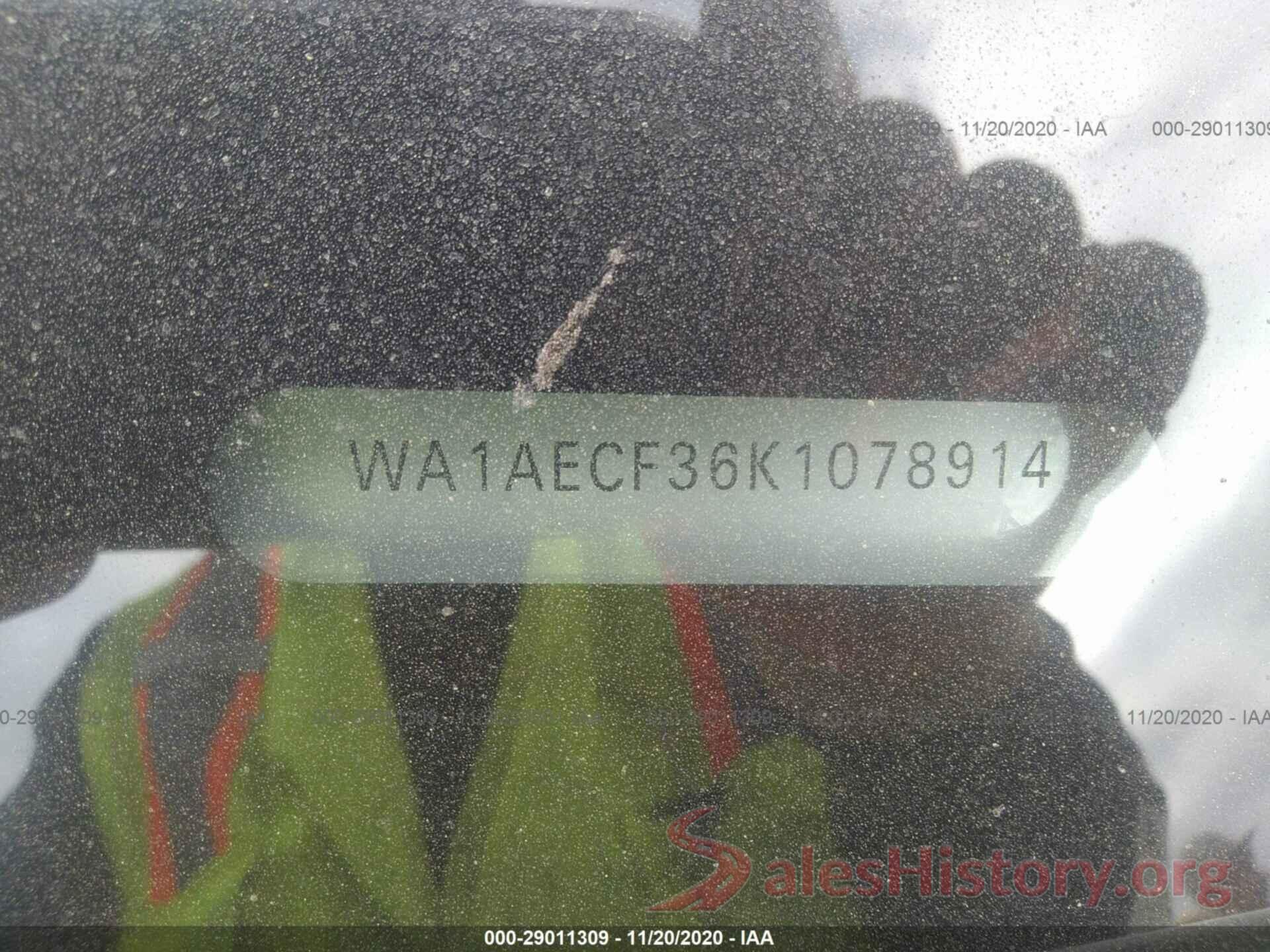 WA1AECF36K1078914 2019 AUDI Q3