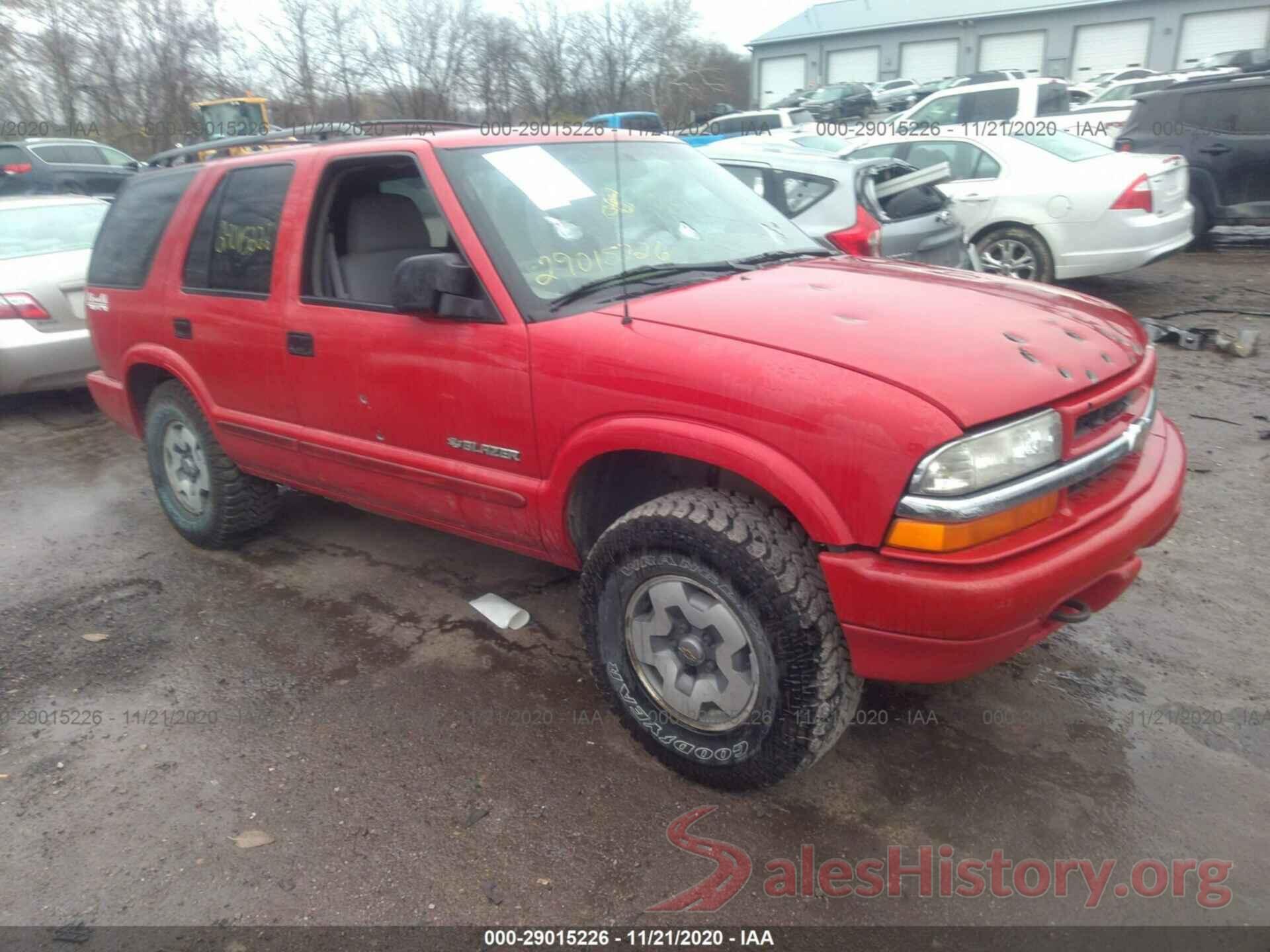 1GNDT13X54K165860 2004 CHEVROLET BLAZER