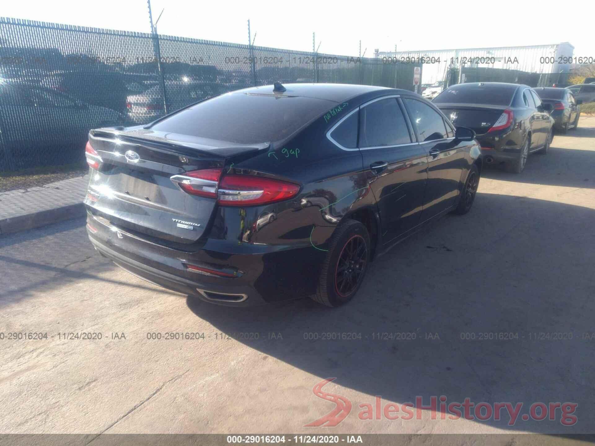 3FA6P0D95KR105091 2019 FORD FUSION