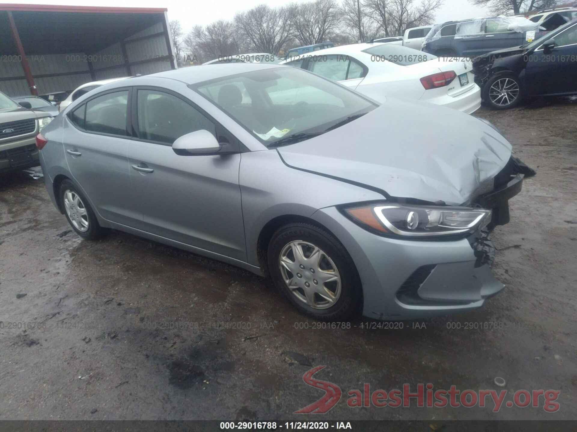 5NPD74LF8HH166219 2017 HYUNDAI ELANTRA