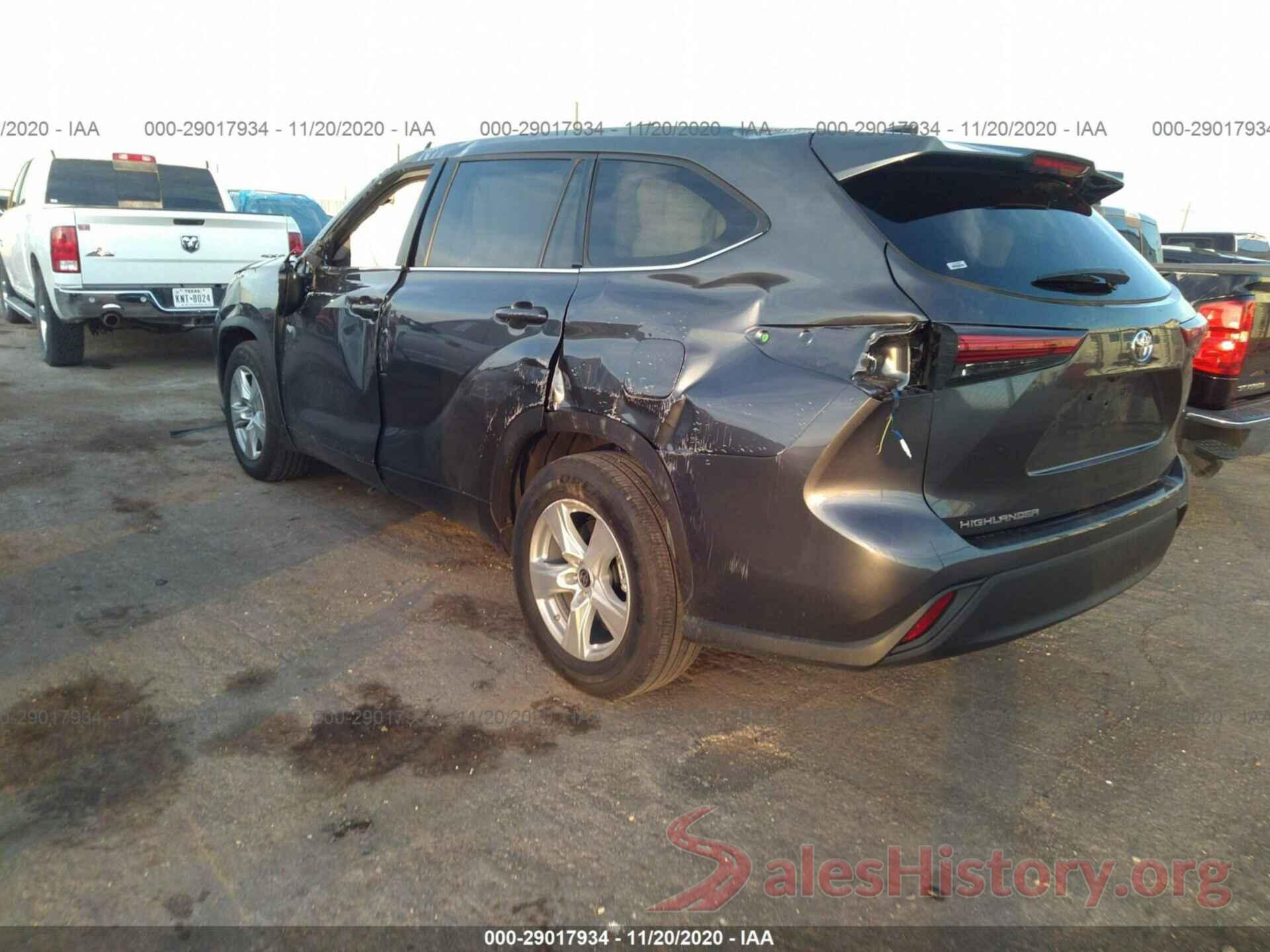 5TDCZRAH2LS507382 2020 TOYOTA HIGHLANDER