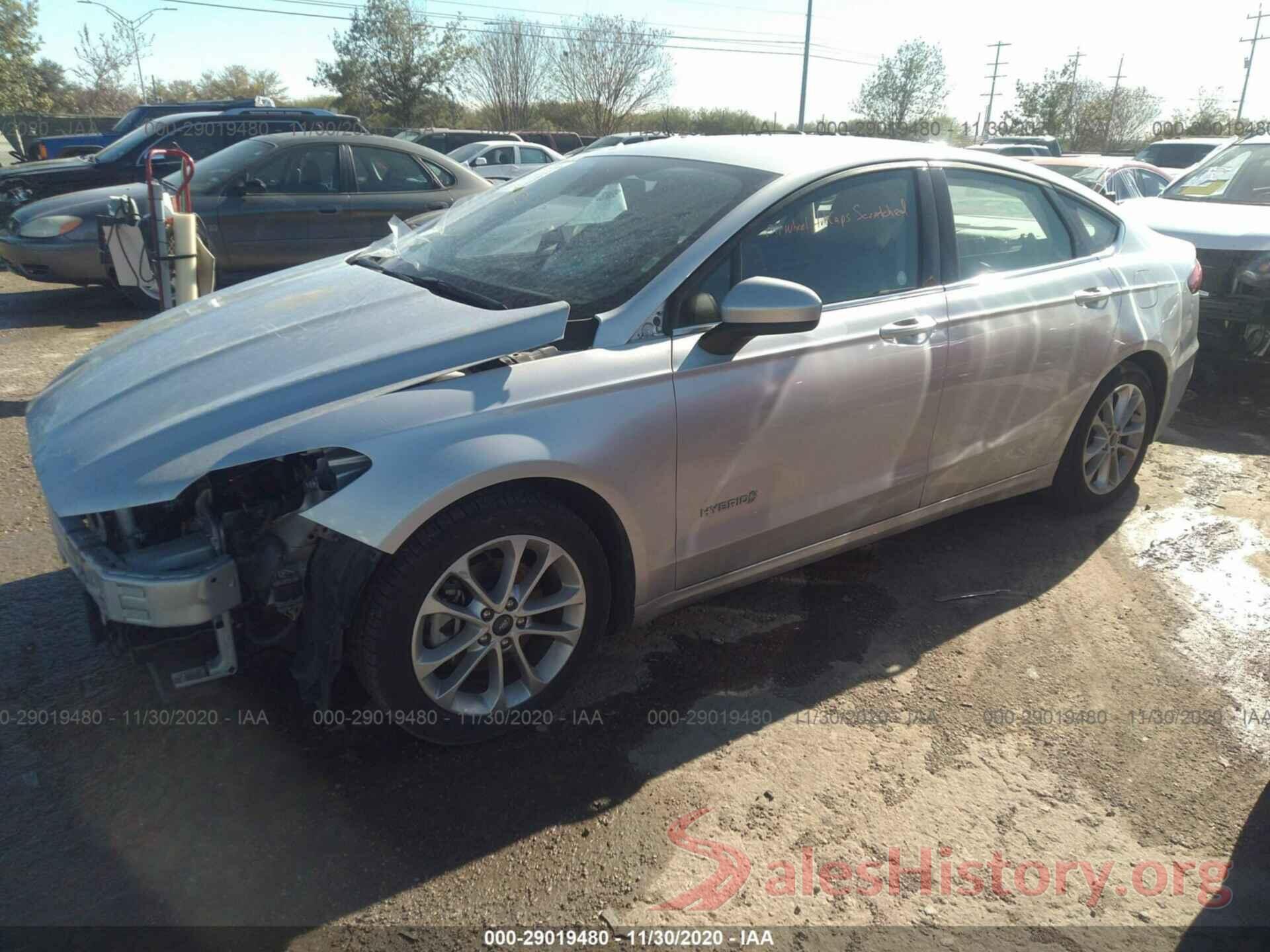 3FA6P0LU6KR225696 2019 FORD FUSION HYBRID