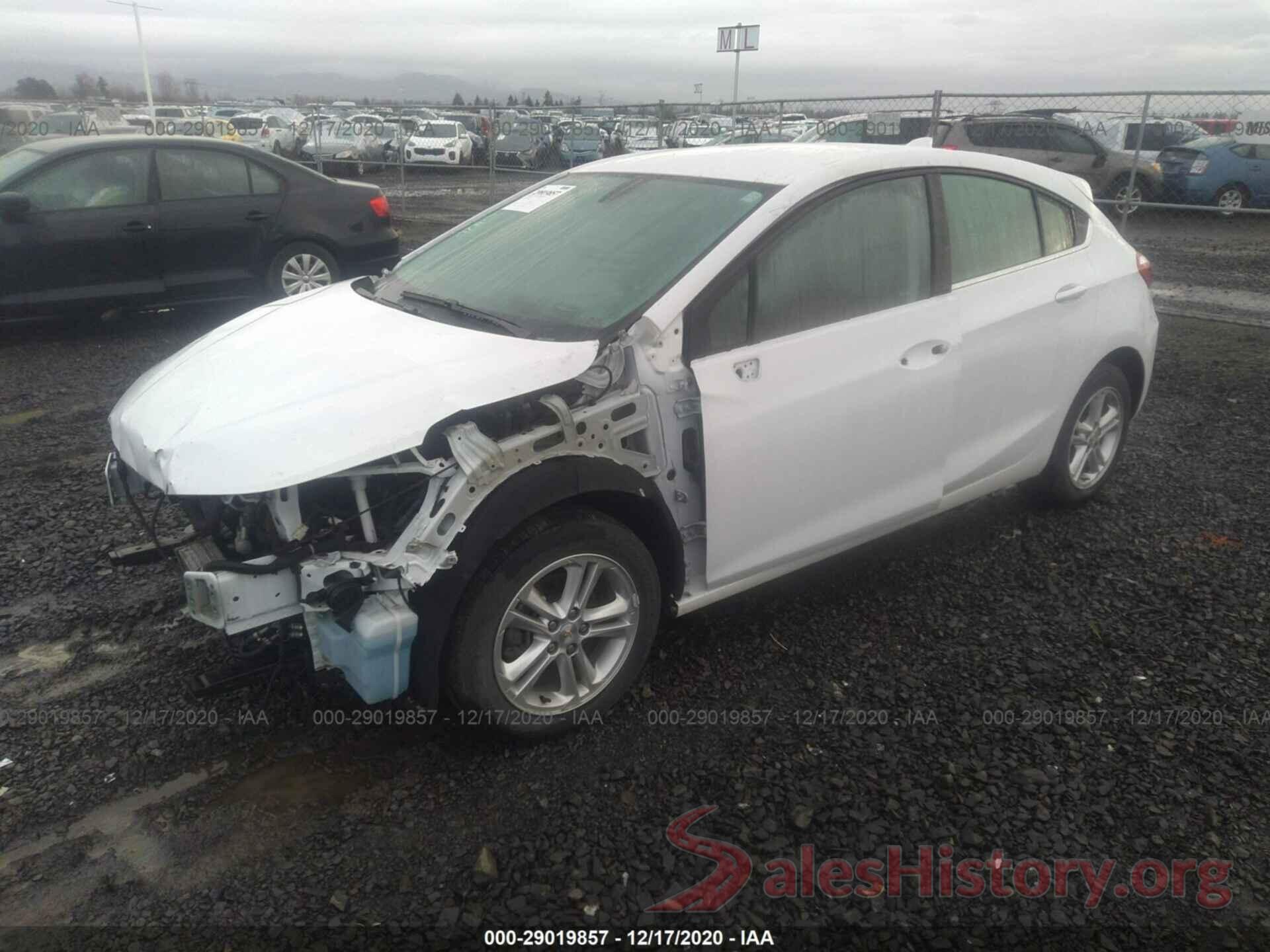 3G1BE6SM2JS593070 2018 CHEVROLET CRUZE