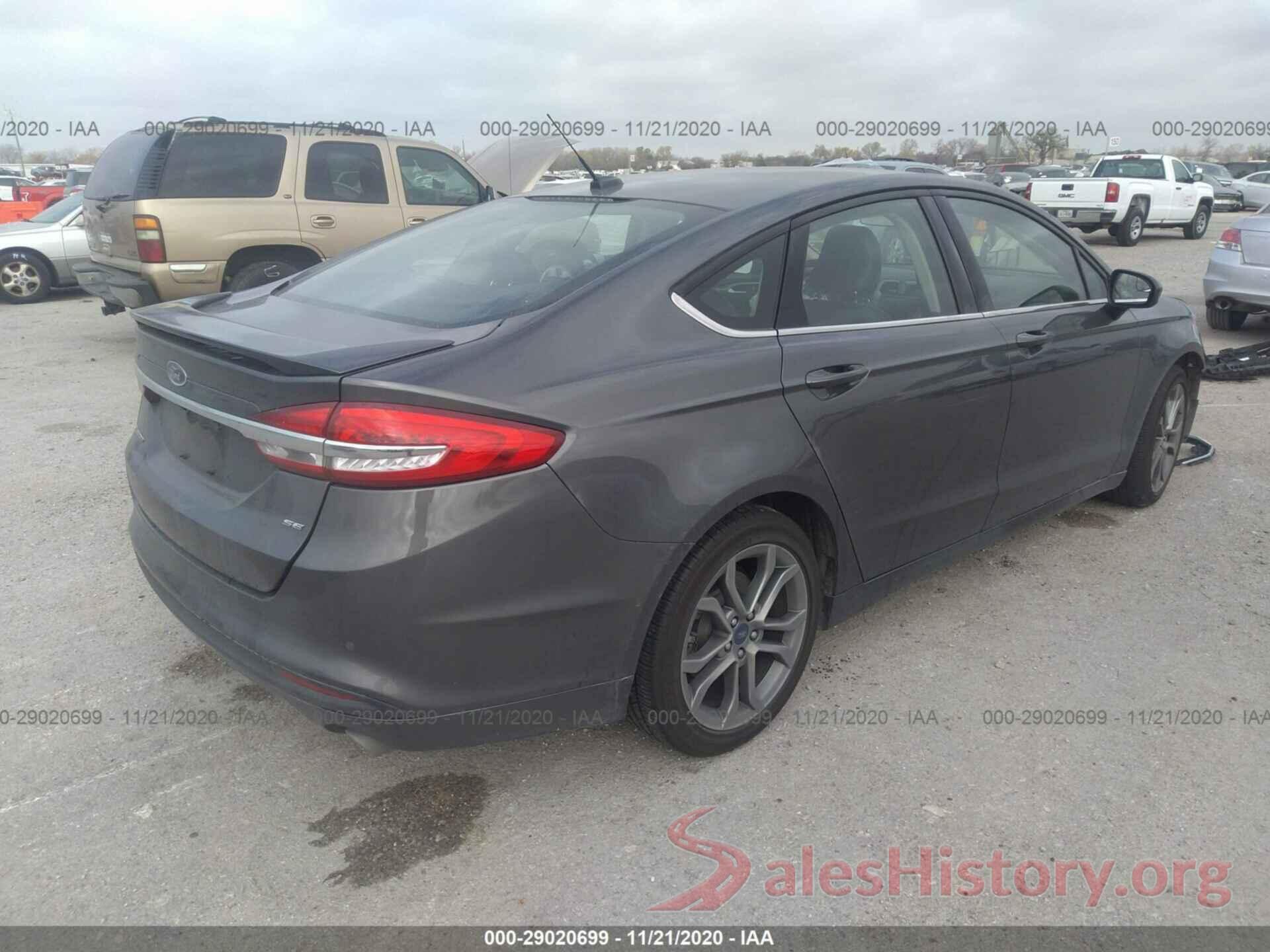 3FA6P0H75HR406607 2017 FORD FUSION