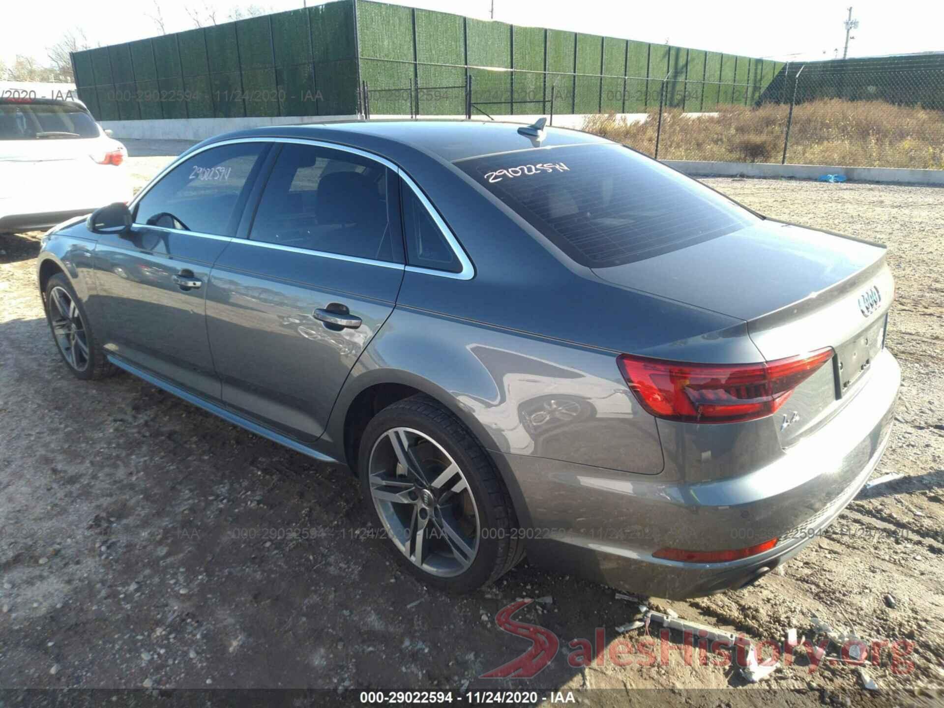 WAULNAF45HN011425 2017 AUDI A4