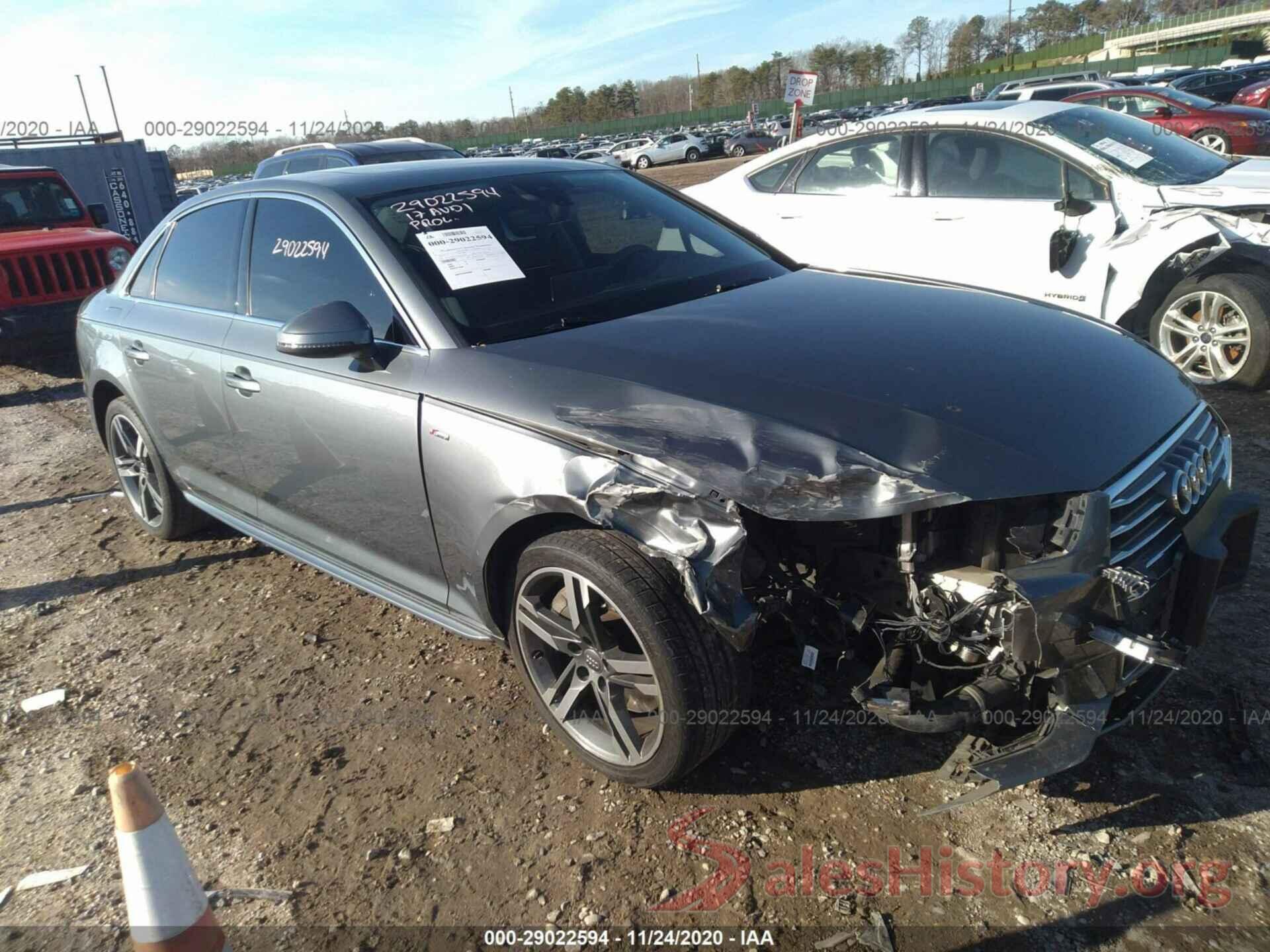 WAULNAF45HN011425 2017 AUDI A4