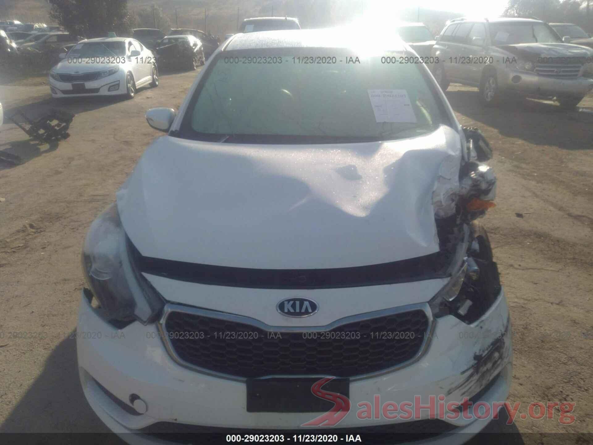 KNAFX4A64G5498049 2016 KIA FORTE