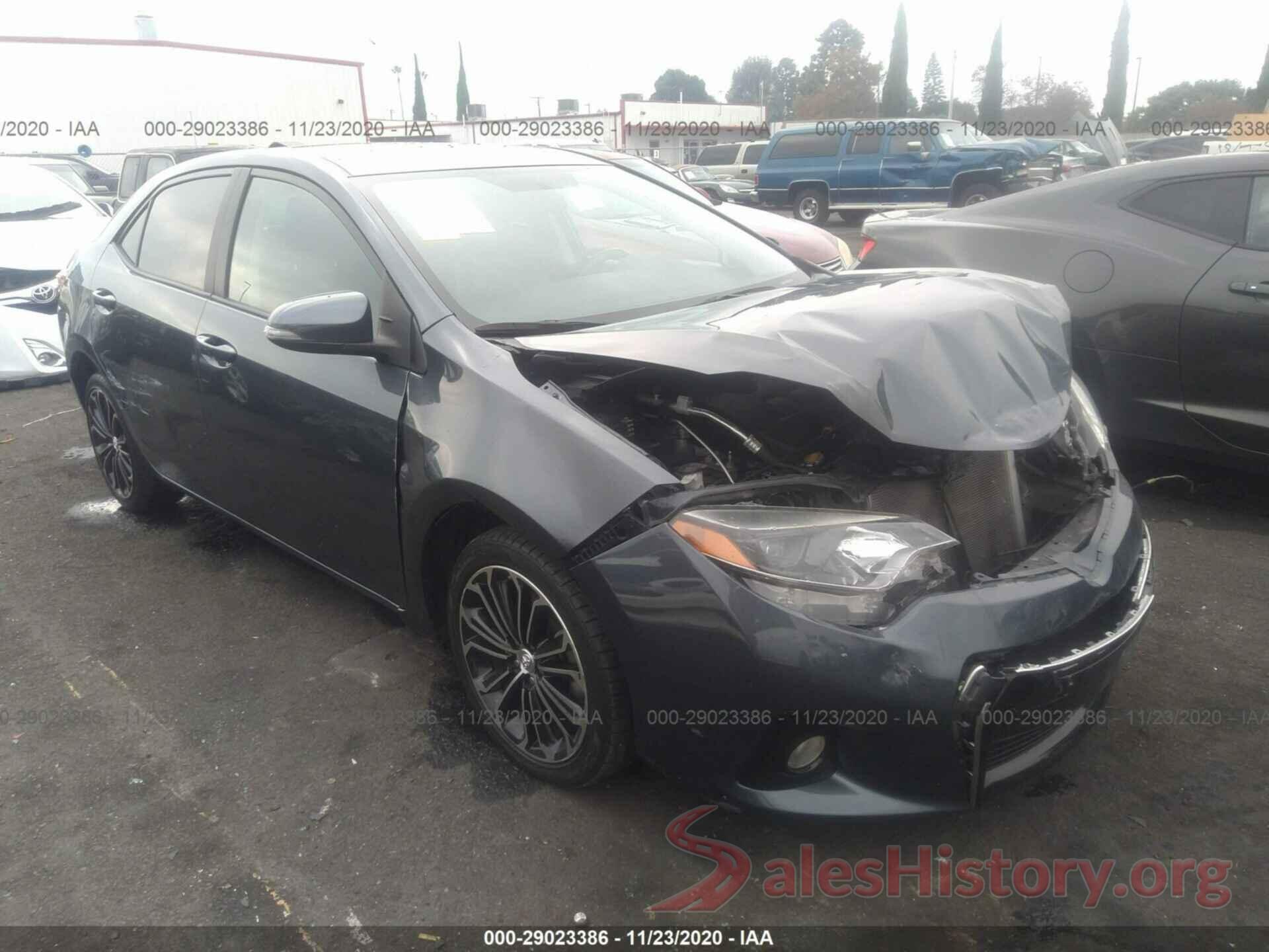 5YFBURHEXGP400570 2016 TOYOTA COROLLA