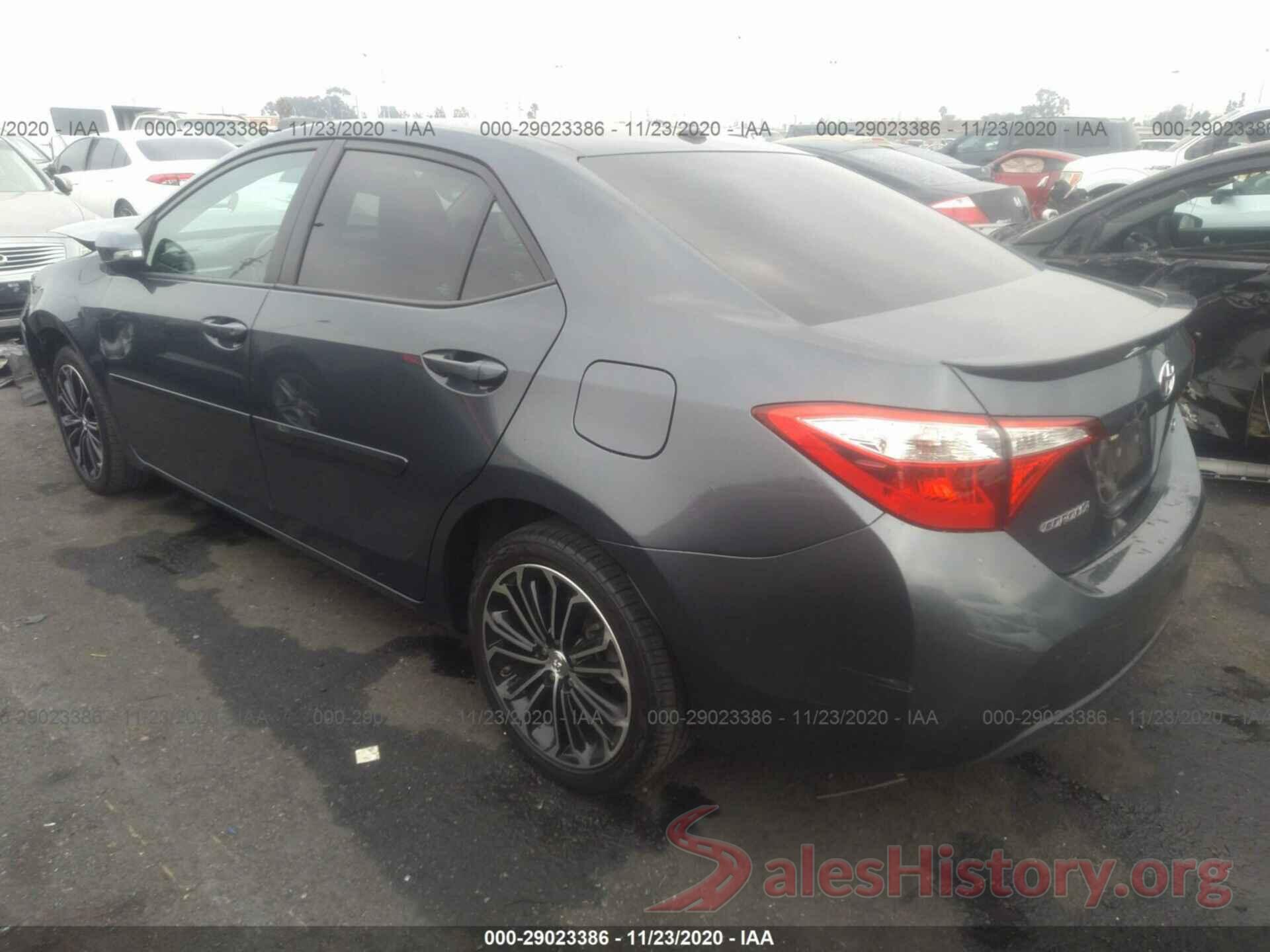 5YFBURHEXGP400570 2016 TOYOTA COROLLA