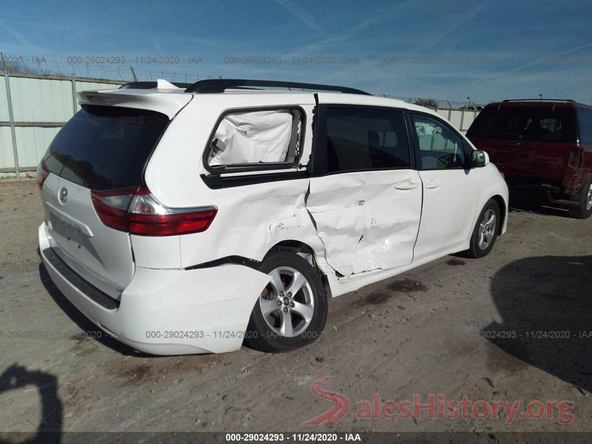 5TDKZ3DC8KS997141 2019 TOYOTA SIENNA